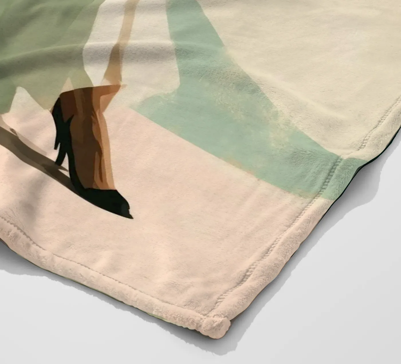 Soft Geometry fleece blanket by Clara August