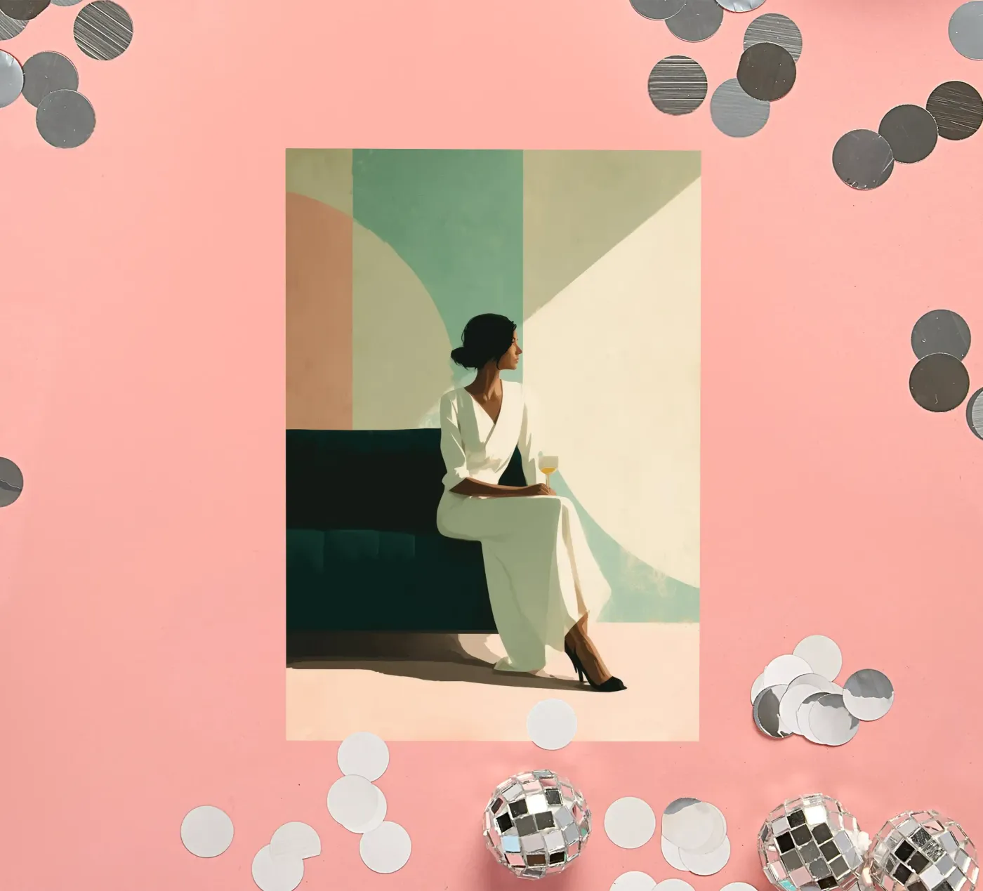 Soft Geometry sticker by Clara August