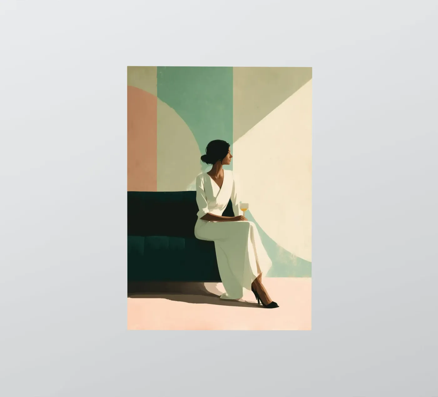 Soft Geometry sticker van Clara August