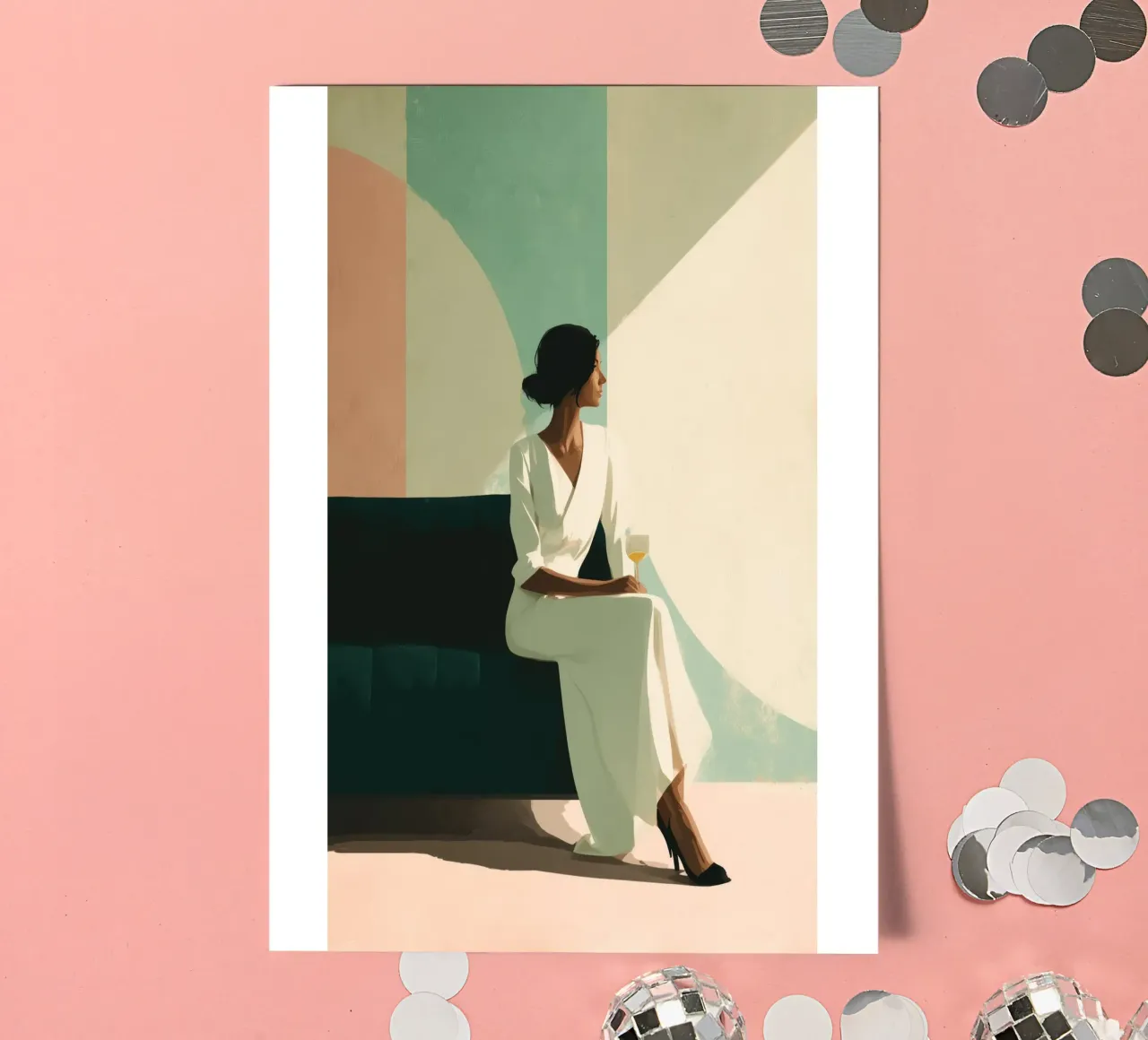 Soft Geometry sticker sheet by Clara August