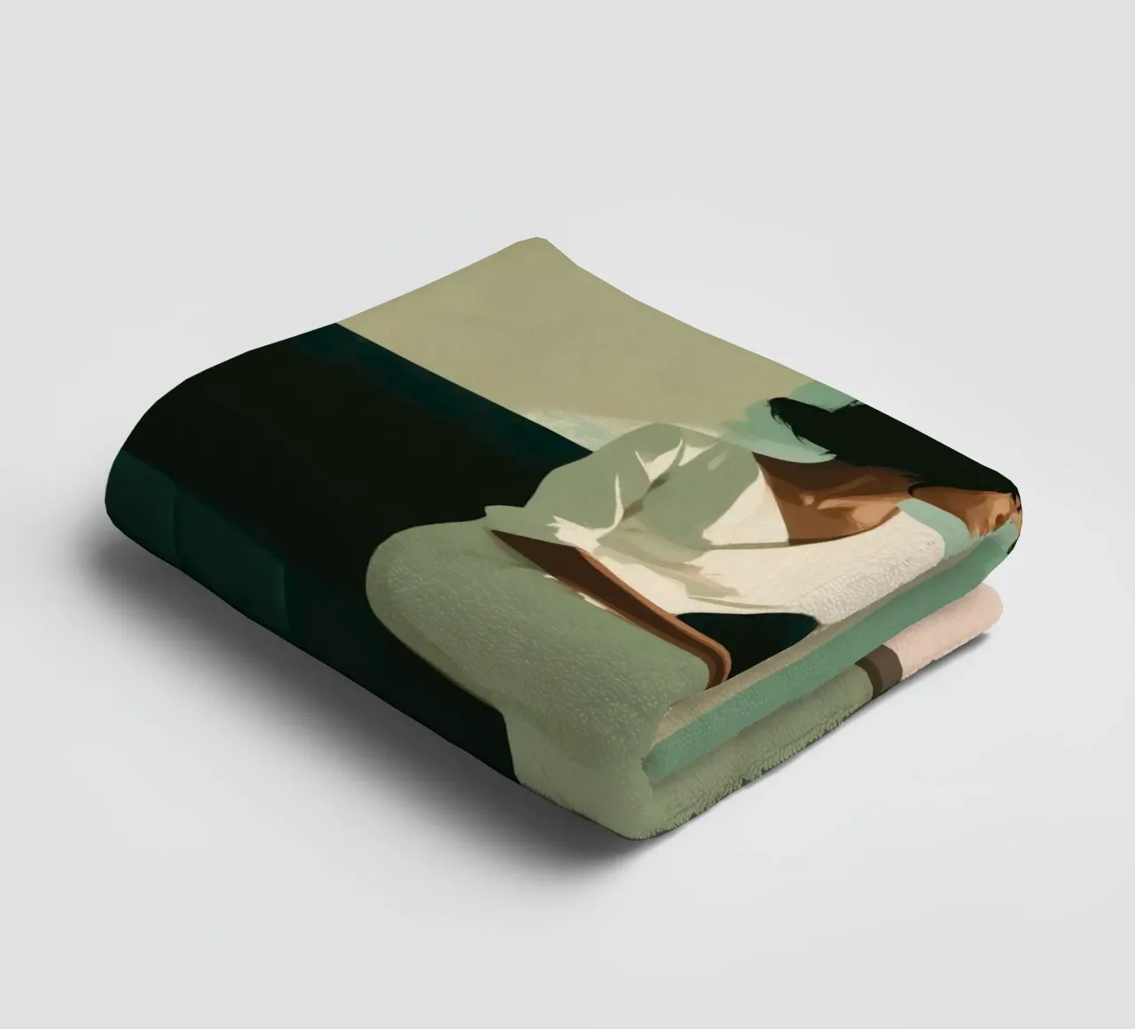 Soft Geometry towel by Clara August