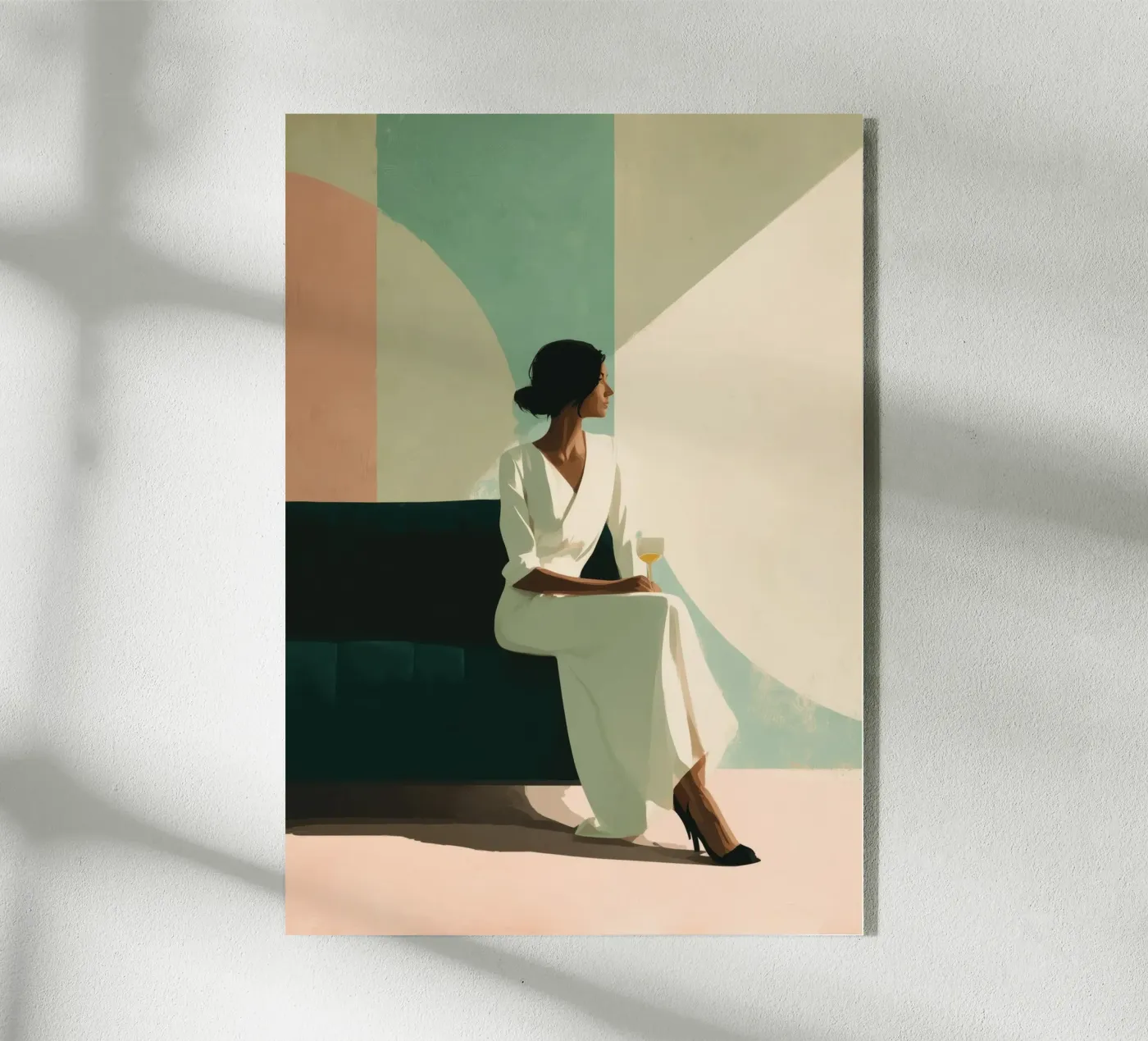 Soft Geometry Acryl-Glas von Clara August