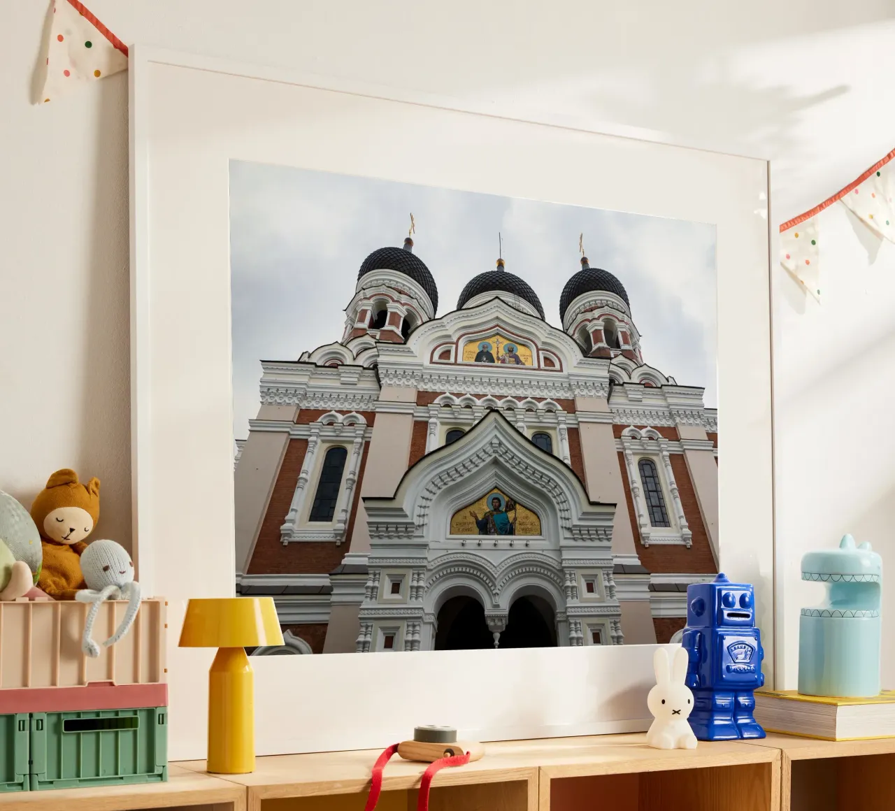 Cattedrale ortodossa Alexander Nevski a Tallin, Estonia poster da anderm