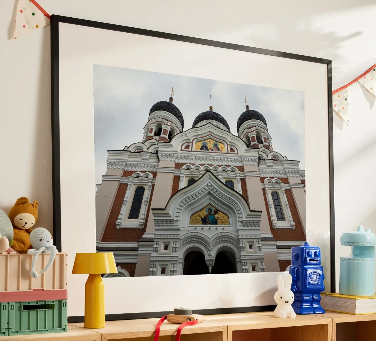 Cattedrale ortodossa Alexander Nevski a Tallin, Estonia poster da anderm