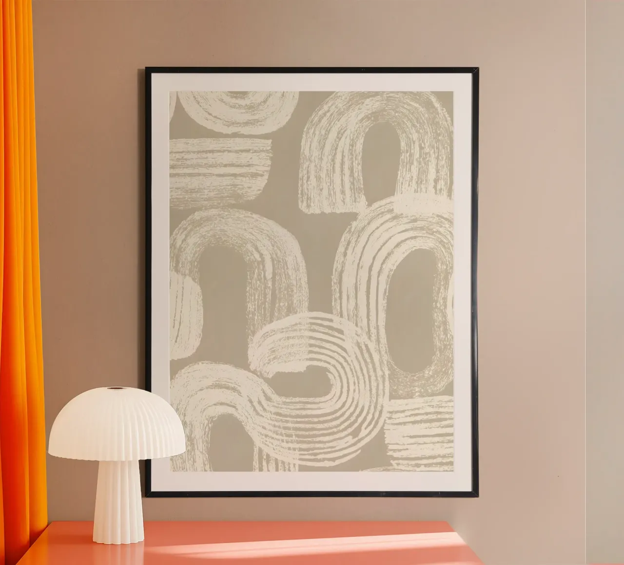 Beige and White Organic hahnemühle by Gypsy Galleria
