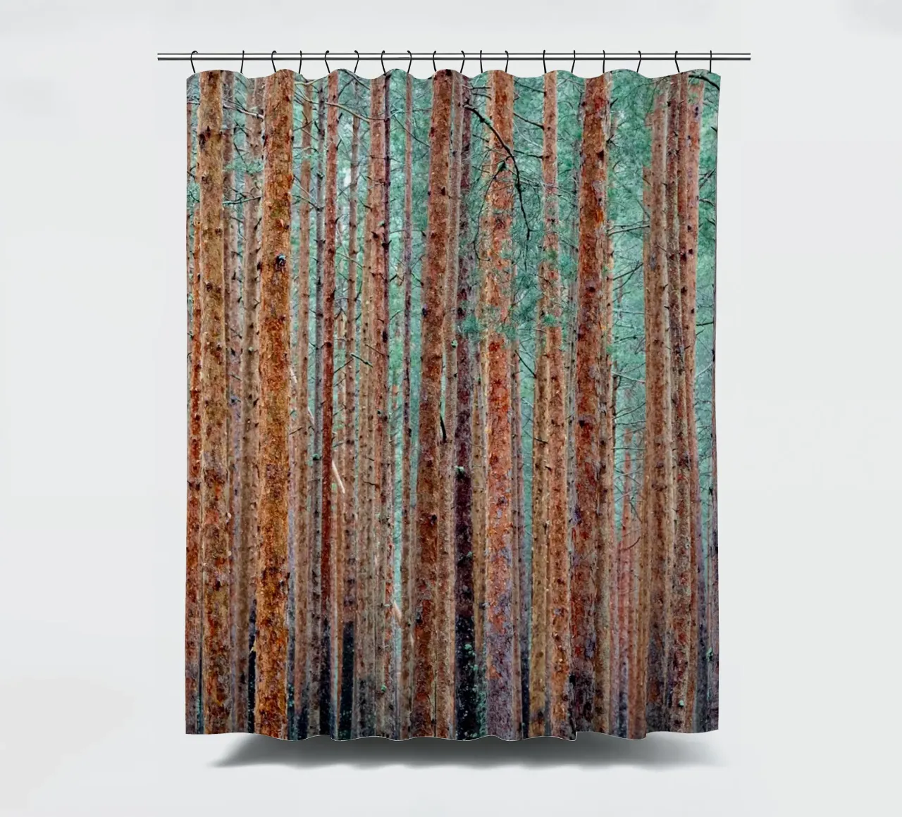 foresta fitta tenda da doccia da anderm