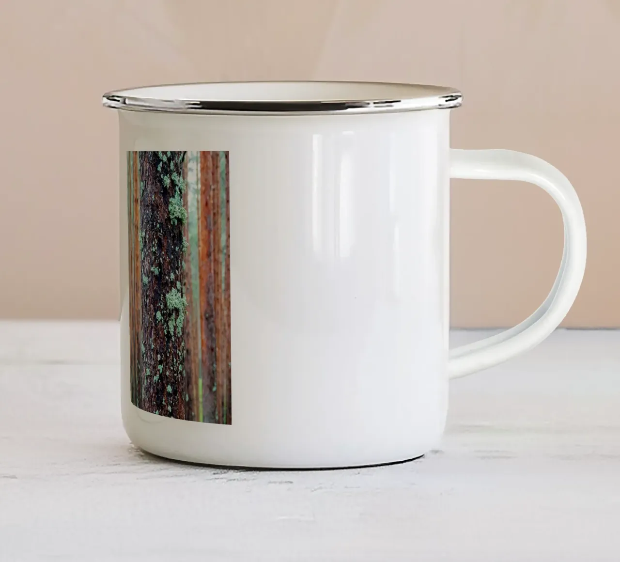 foresta fitta tazza in smalto da anderm