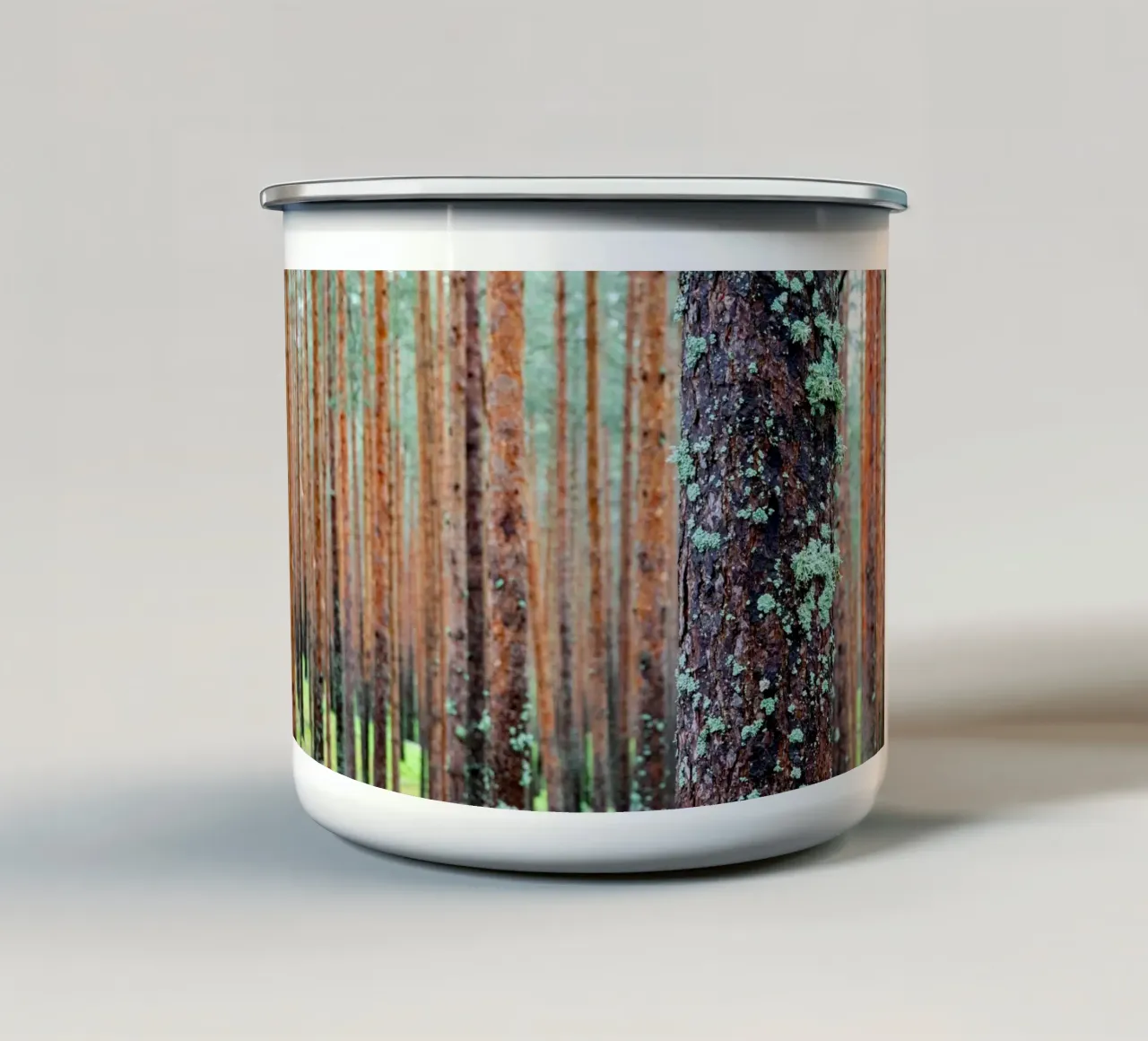 foresta fitta tazza in smalto da anderm