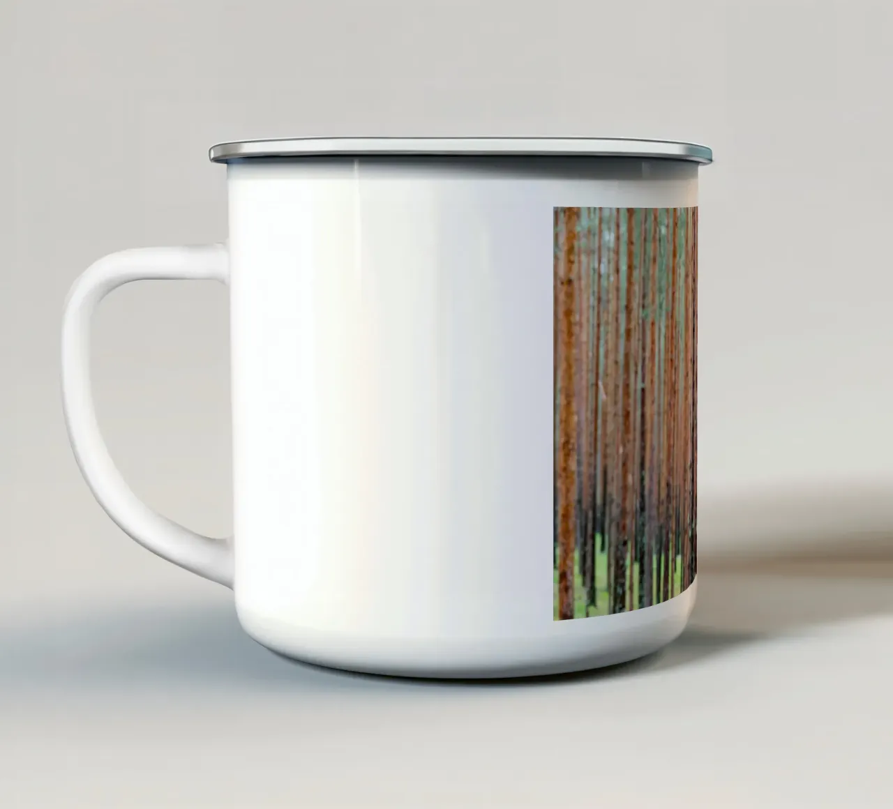 foresta fitta tazza in smalto da anderm