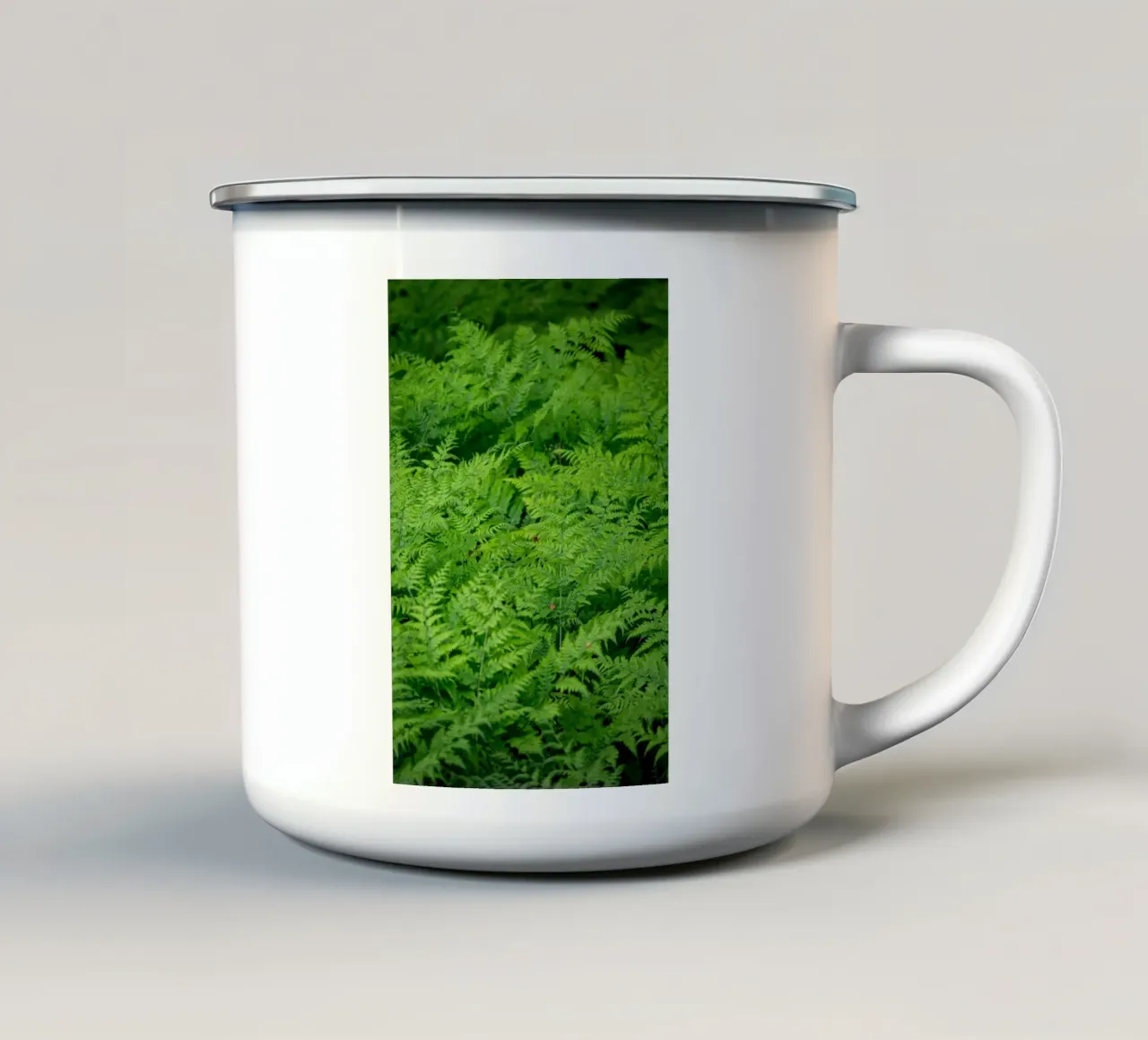 Farn in den Wäldern Emaille Tasse von anderm