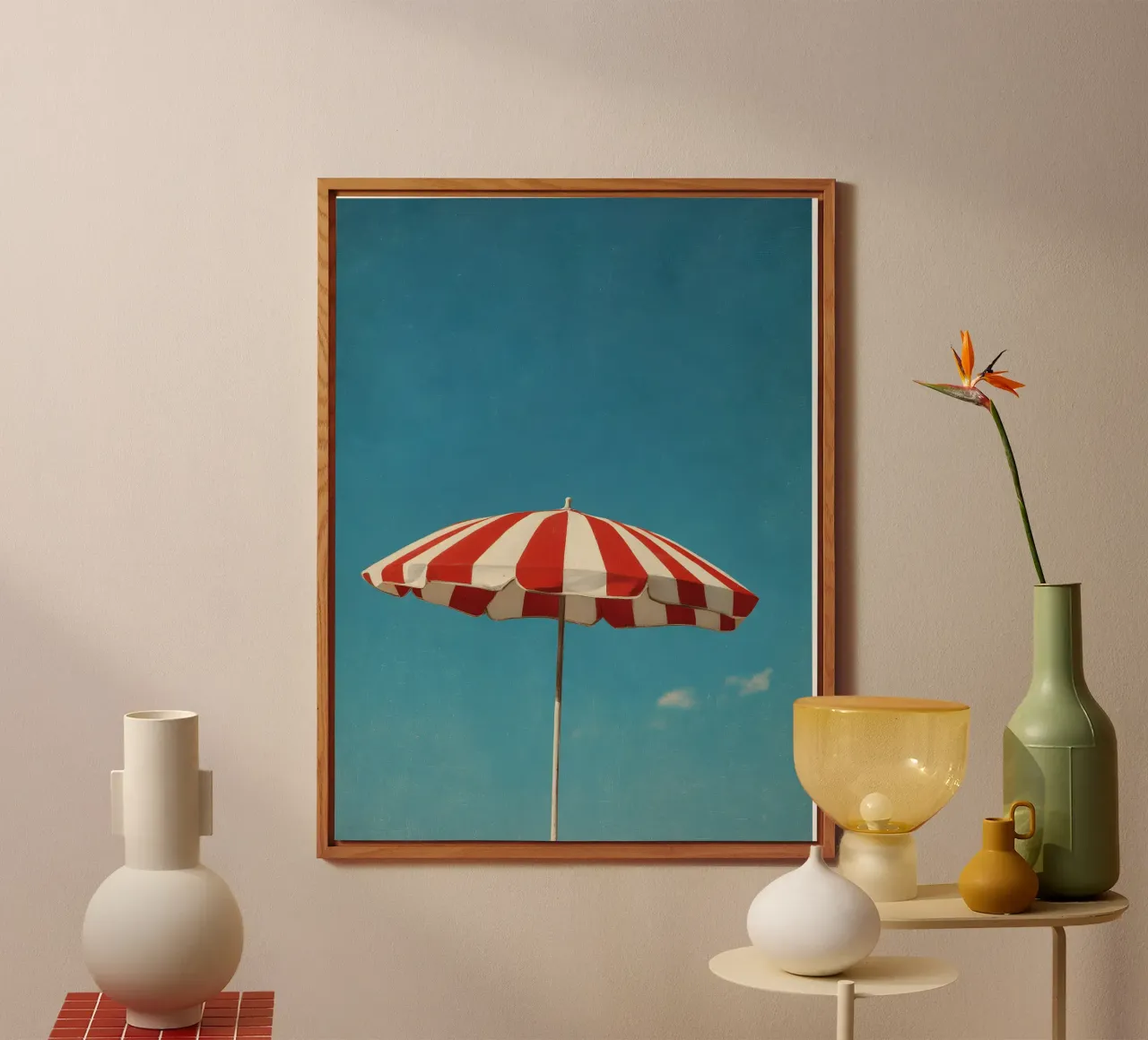 The Striped Umbrella alluminio dibond da Gypsy Galleria