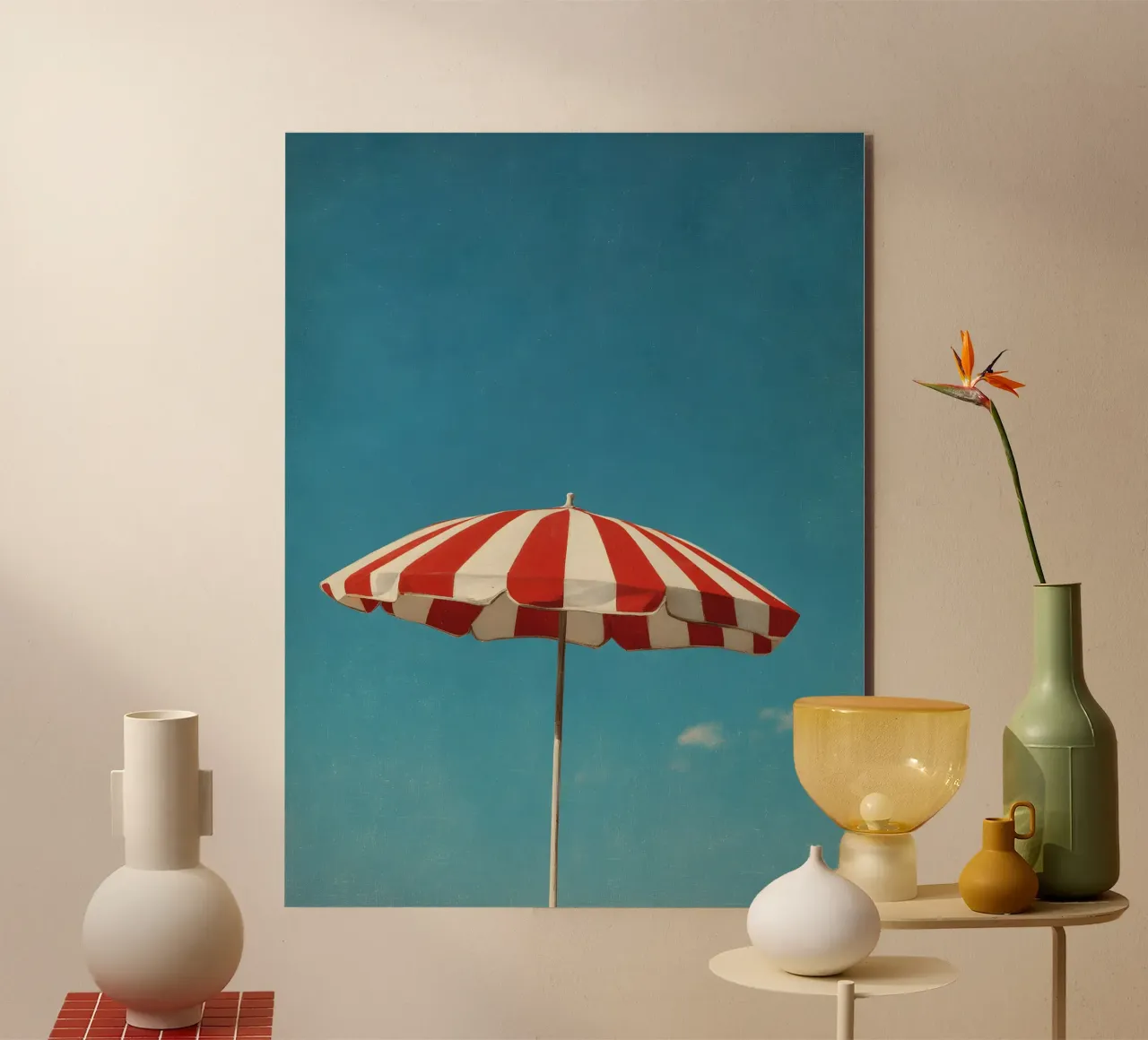 The Striped Umbrella alluminio dibond da Gypsy Galleria