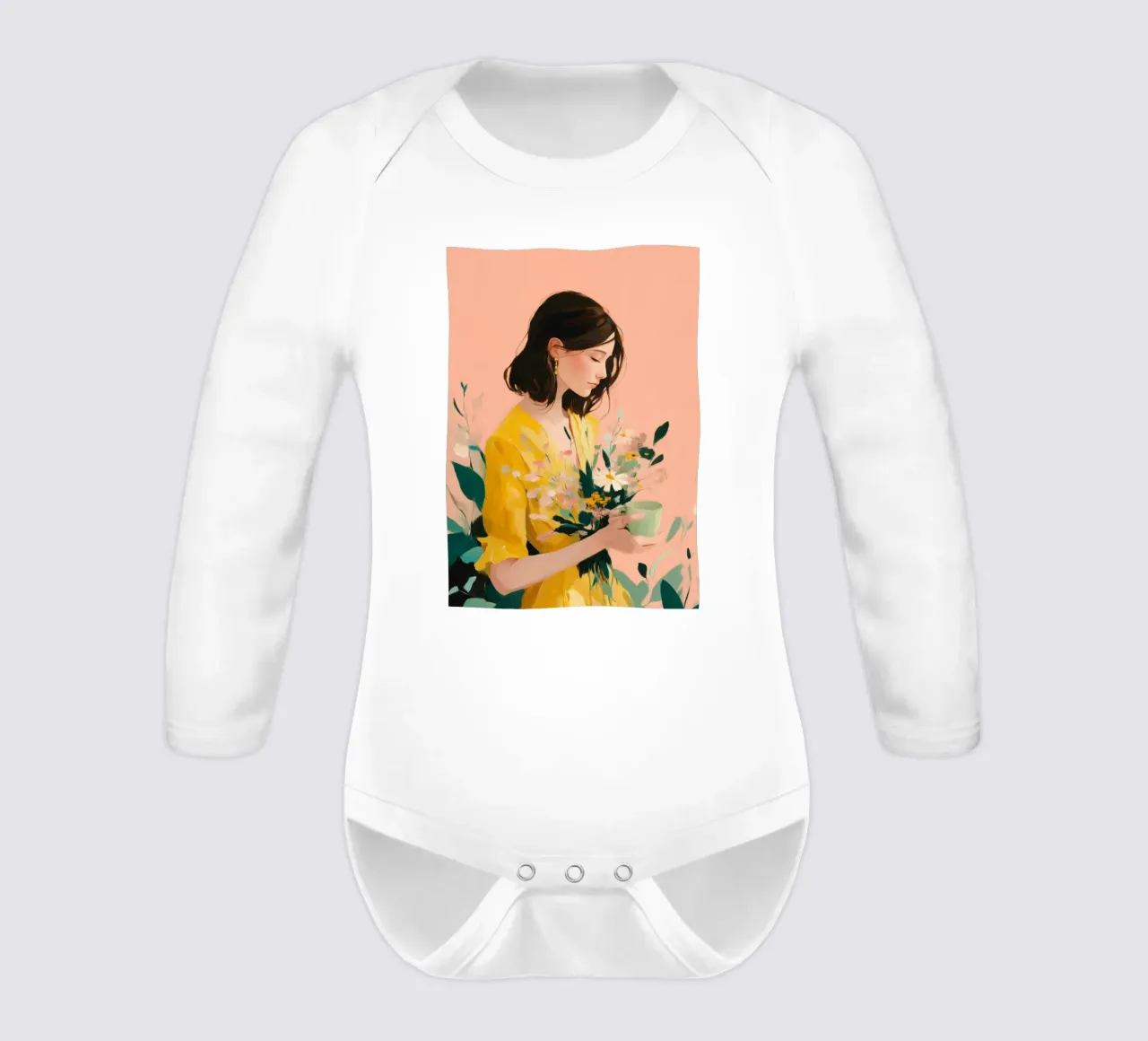 Beautiful Things Don't Ask for Attention I body neonato maniche lunghe da Clara August