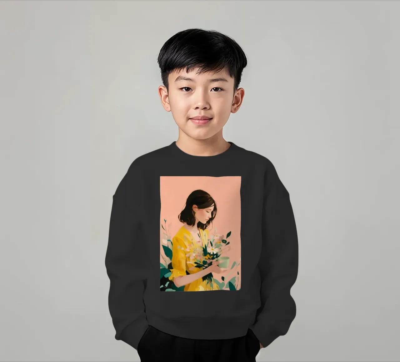 Beautiful Things Don't Ask for Attention I felpa bambino da Clara August