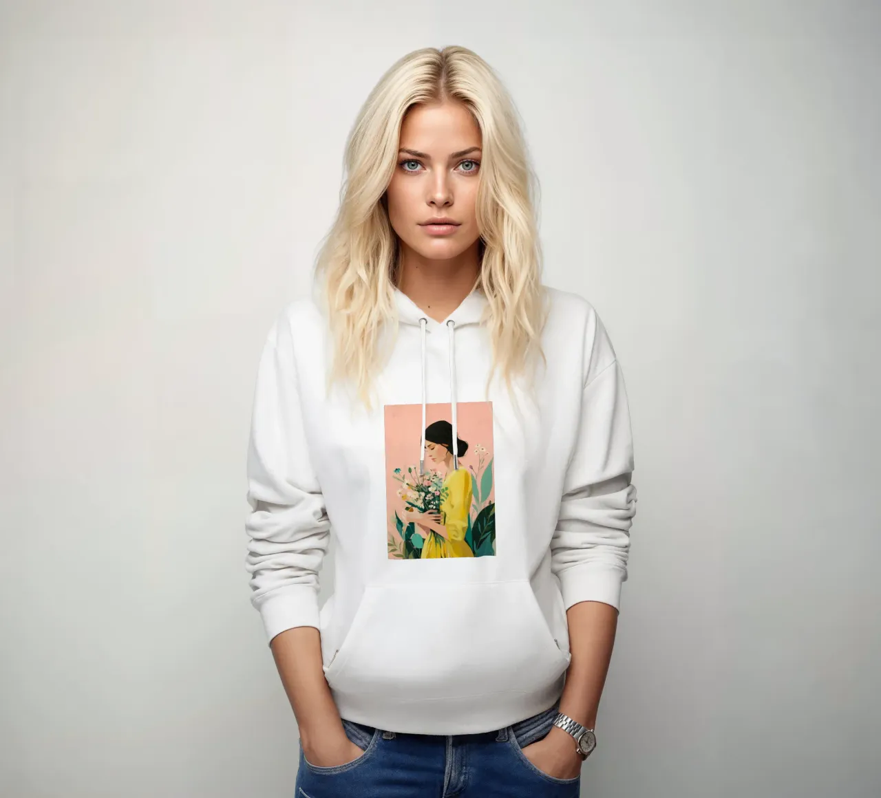 Beautiful Things Don't Ask for Attention II felpa con cappuccio da Clara August