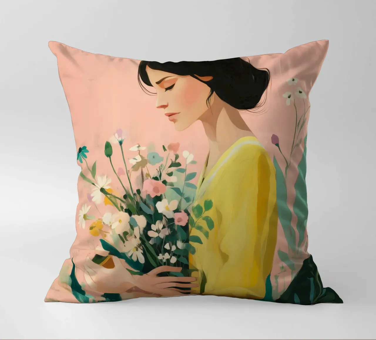 Beautiful Things Don't Ask for Attention II cuscino da Clara August