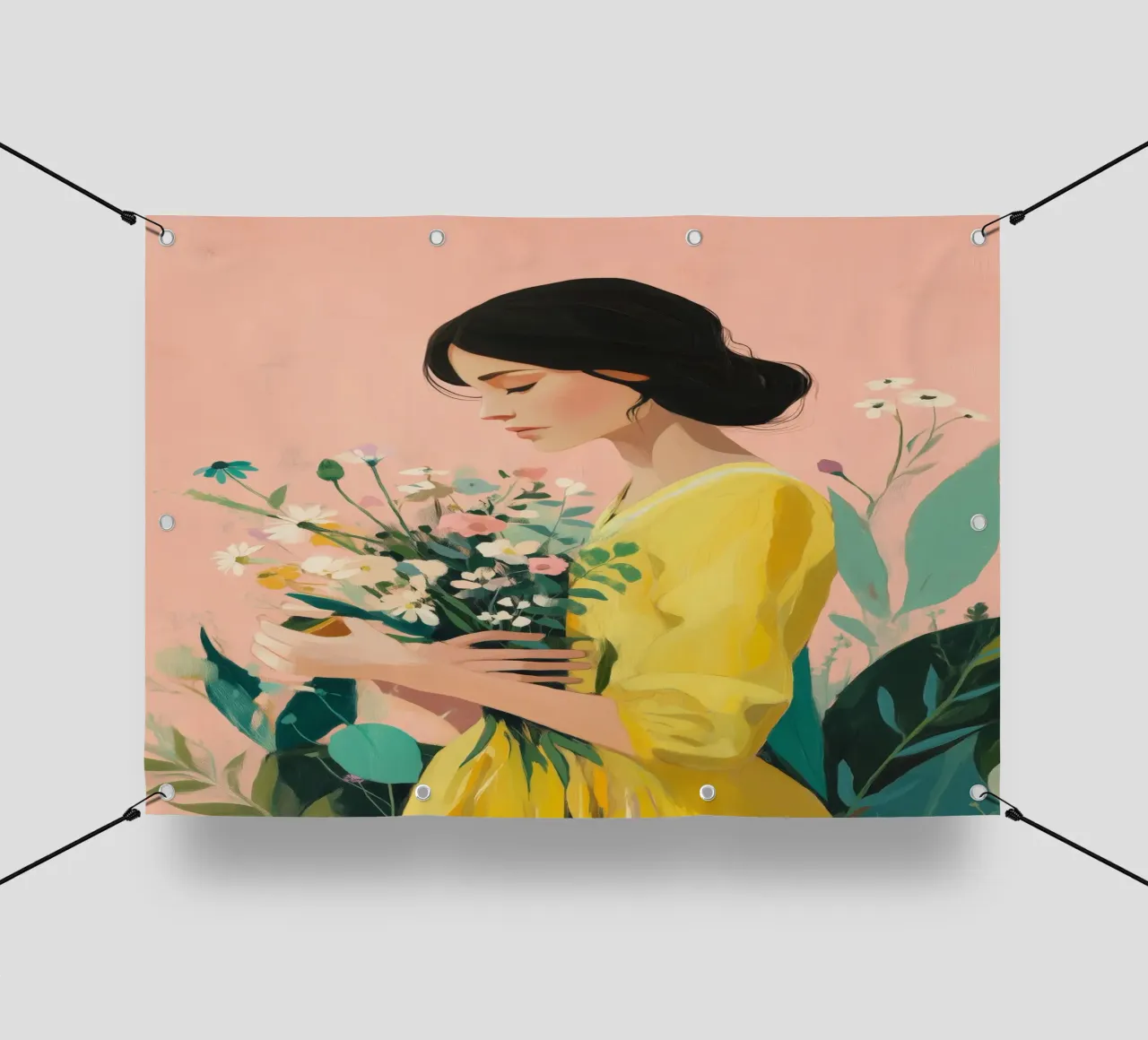 Beautiful Things Don't Ask for Attention II telo in pvc da Clara August