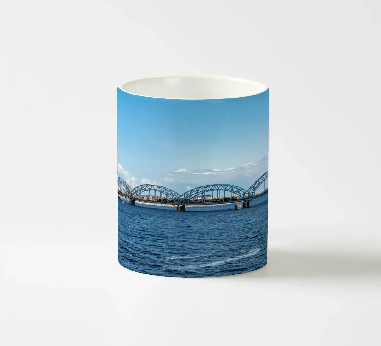 View of Riga, capital of Latvia ceramic mug by anderm
