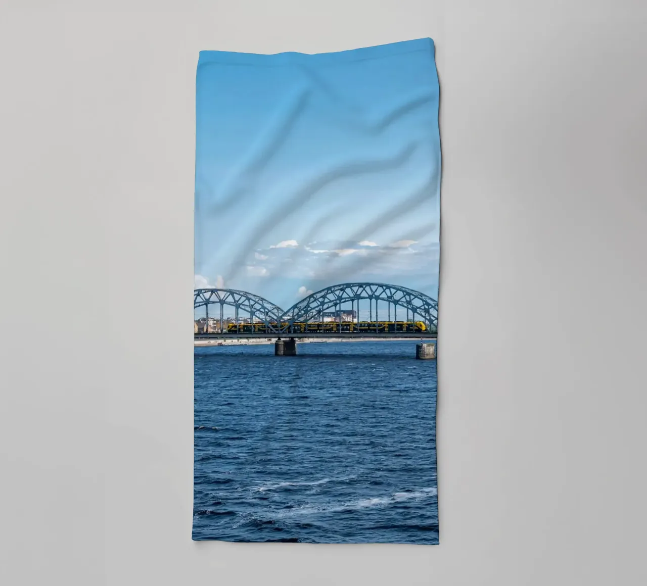 View of Riga, capital of Latvia towel by anderm