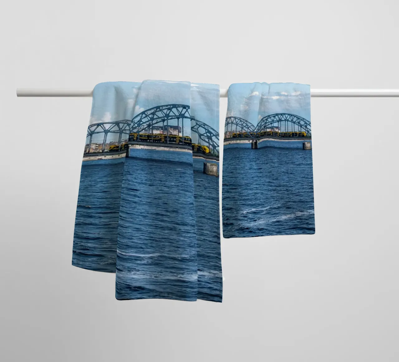 View of Riga, capital of Latvia towel by anderm