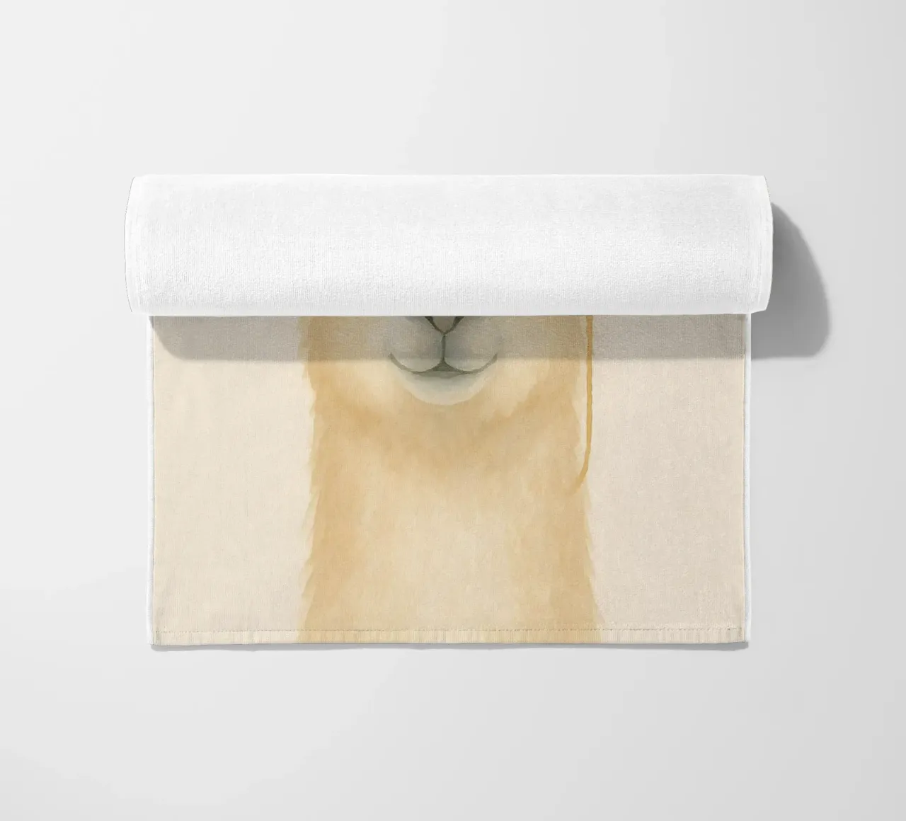 Sir Llama-Lot – Floral Fancy & Monocle Magic beach towel by Graceful Desine