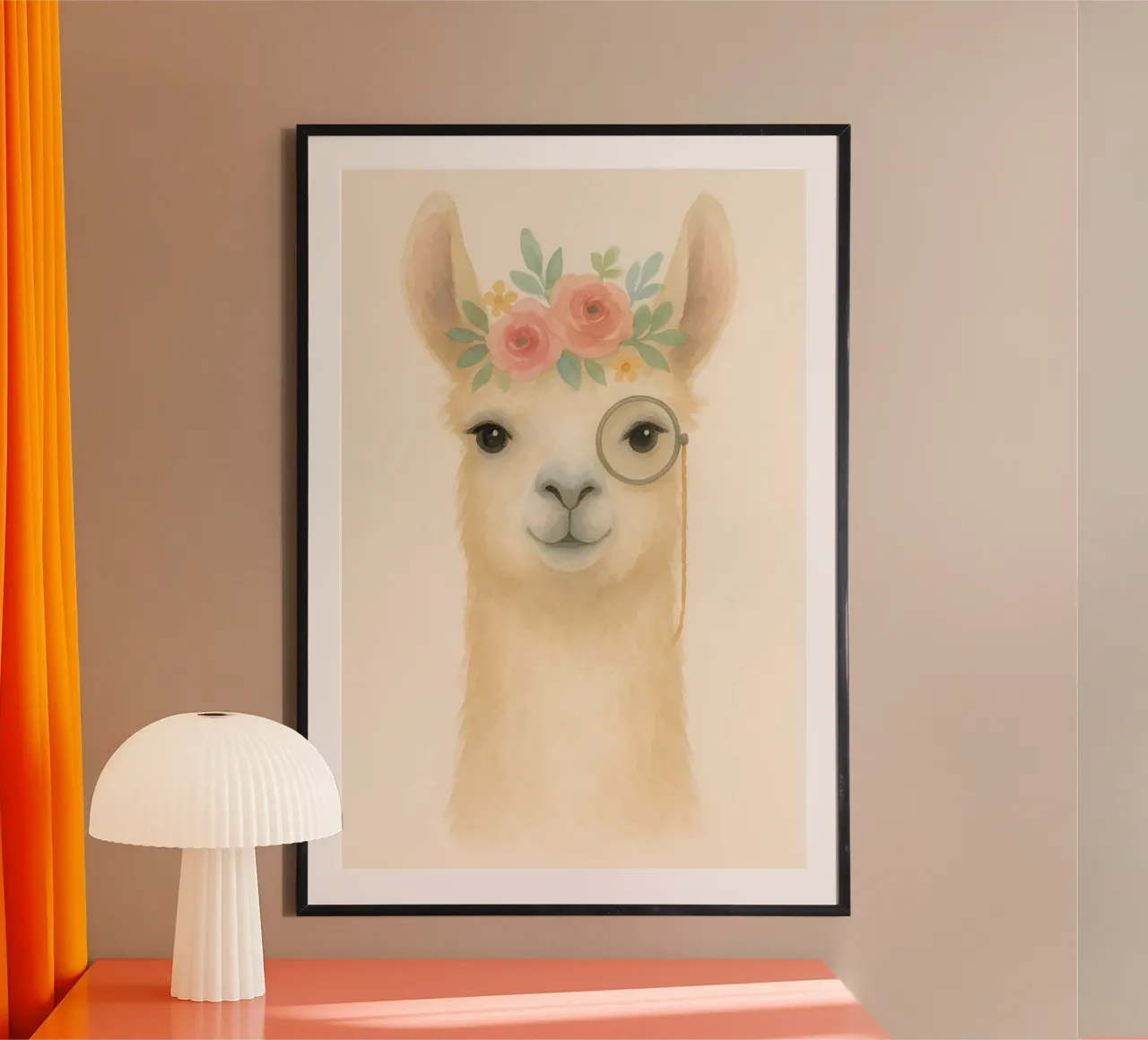 Sir Llama-Lot - Blumenschmuck & Monokelzauber Hahnemühle von Graceful Desine