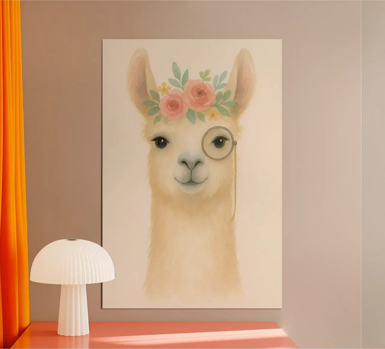 Sir Llama-Lot - Blumenschmuck & Monokelzauber Hahnemühle von Graceful Desine