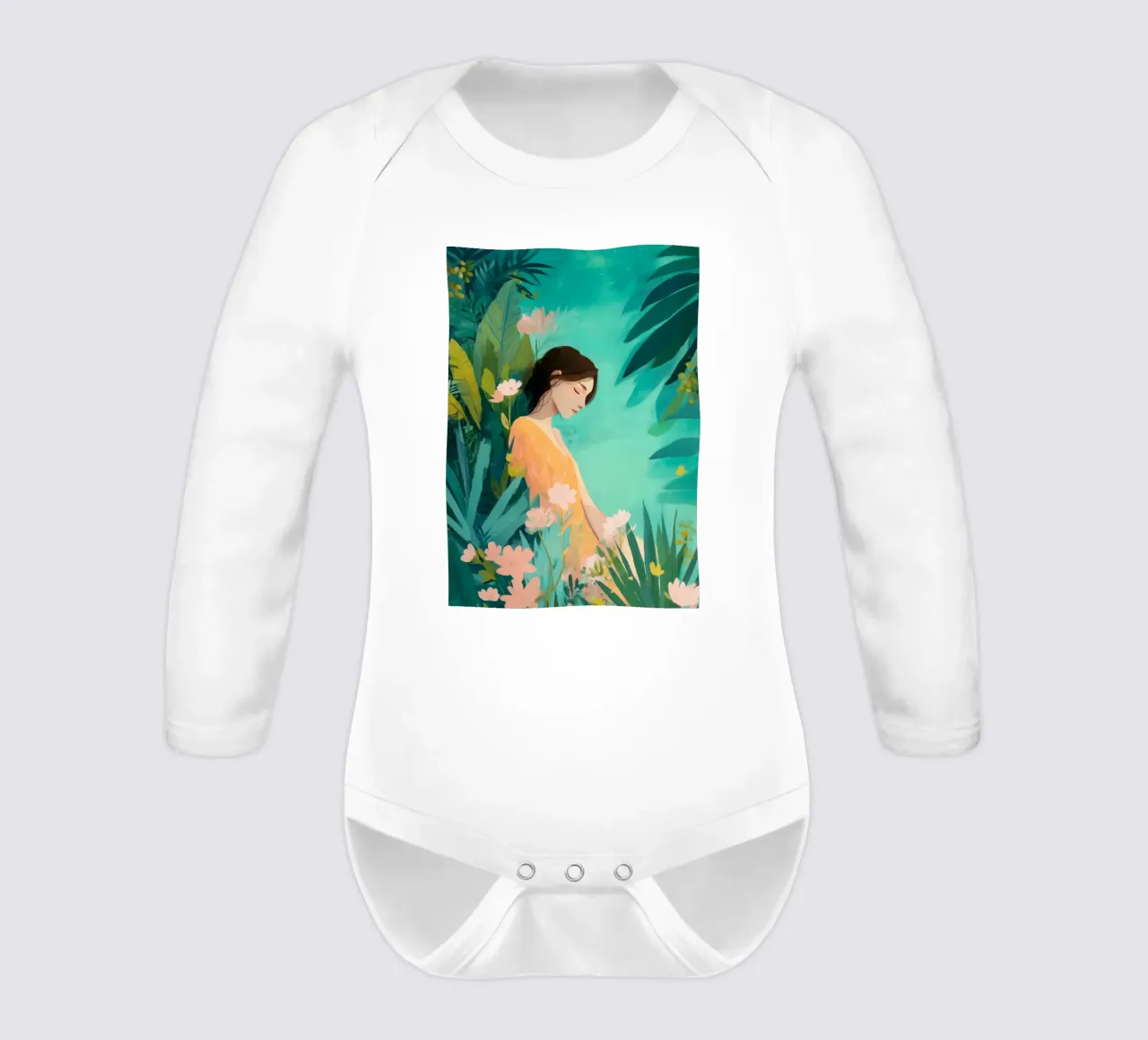 Beautiful Things Don't Ask for Attention III body neonato maniche lunghe da Clara August