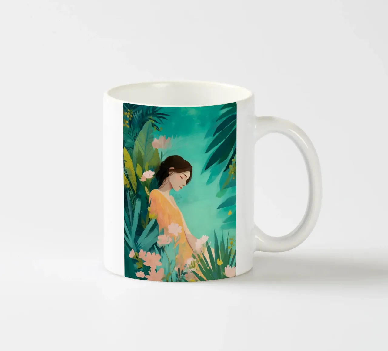 Beautiful Things Don't Ask for Attention III tazza in ceramica da Clara August