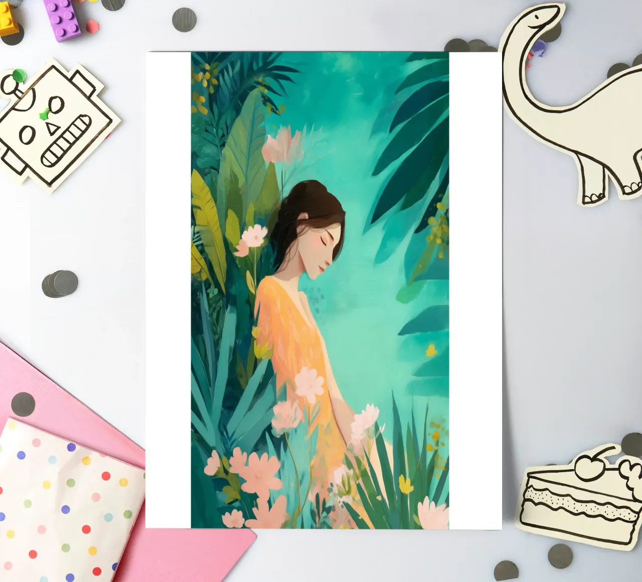 Beautiful Things Don't Ask for Attention III foglio adesivo da Clara August