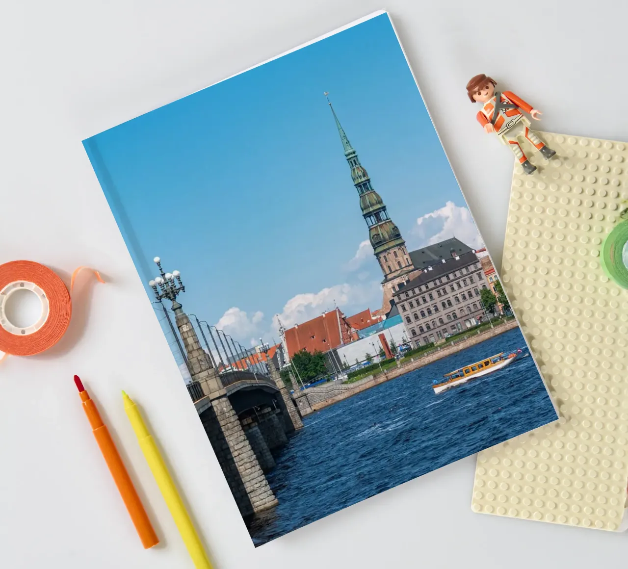 View of Riga, capital of Latvia notebook by anderm