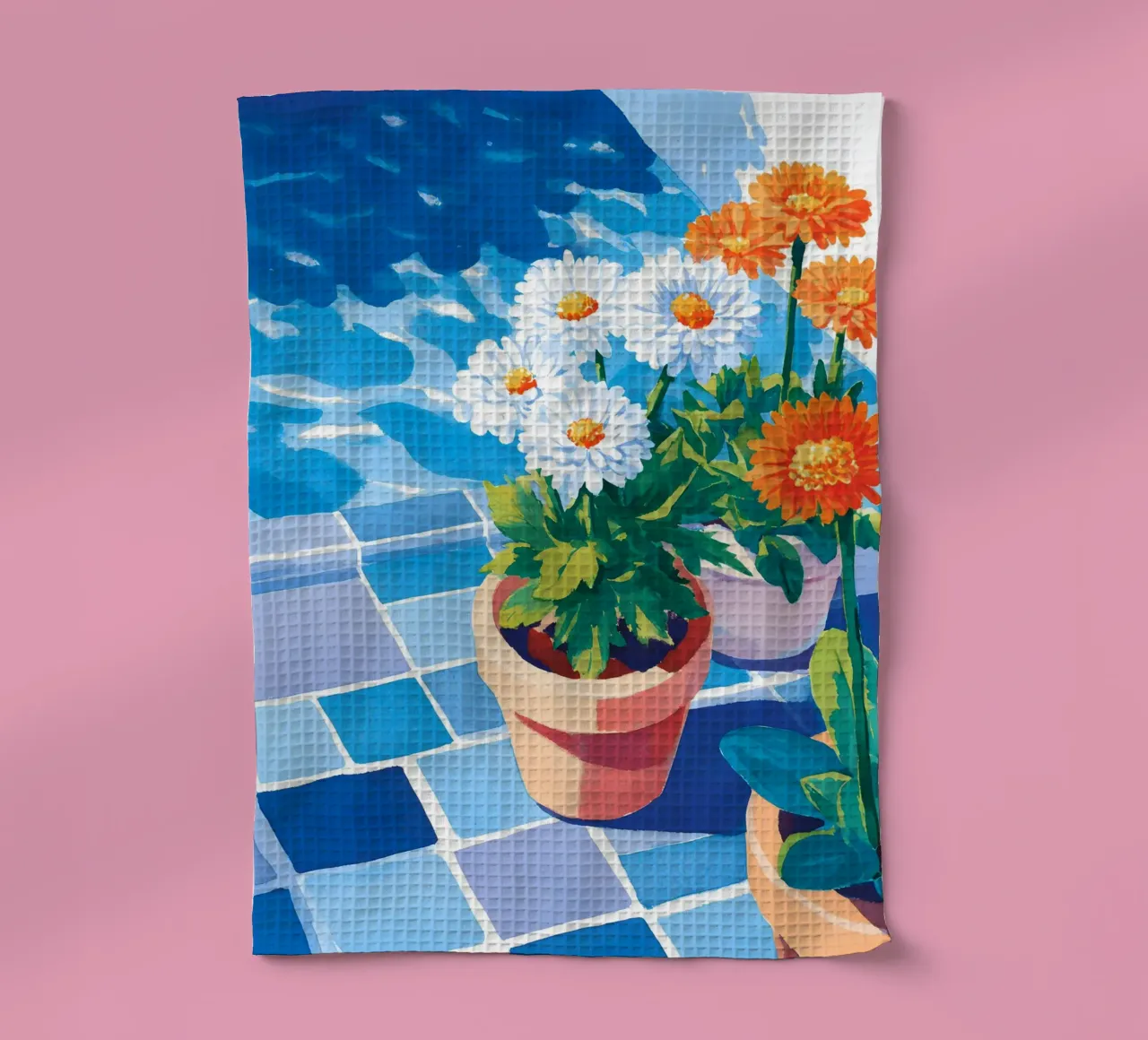 The Pool Flowers canovaccio da cucina da Gypsy Galleria