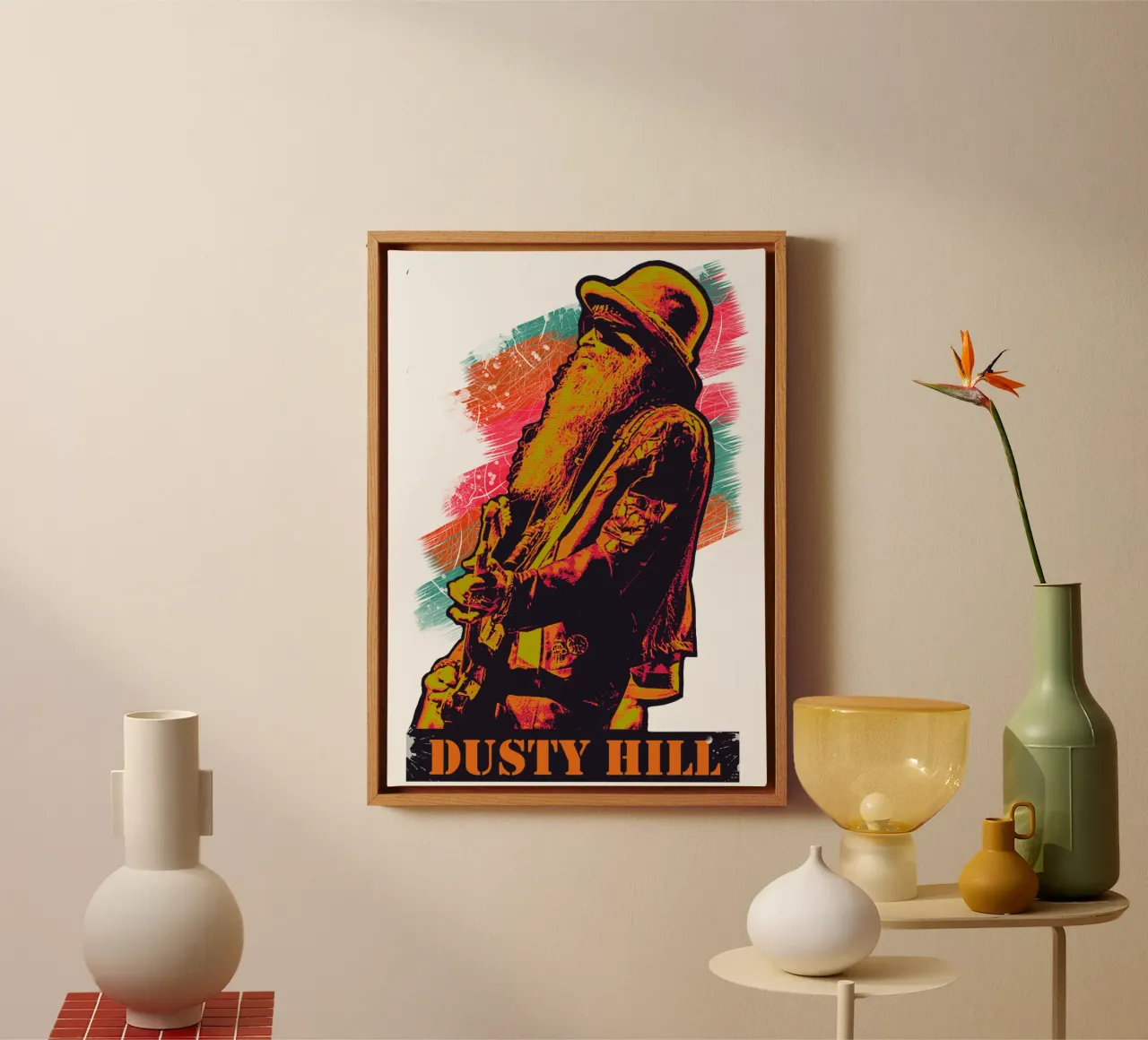 Dusty Hill art lienzo de Lembayung art