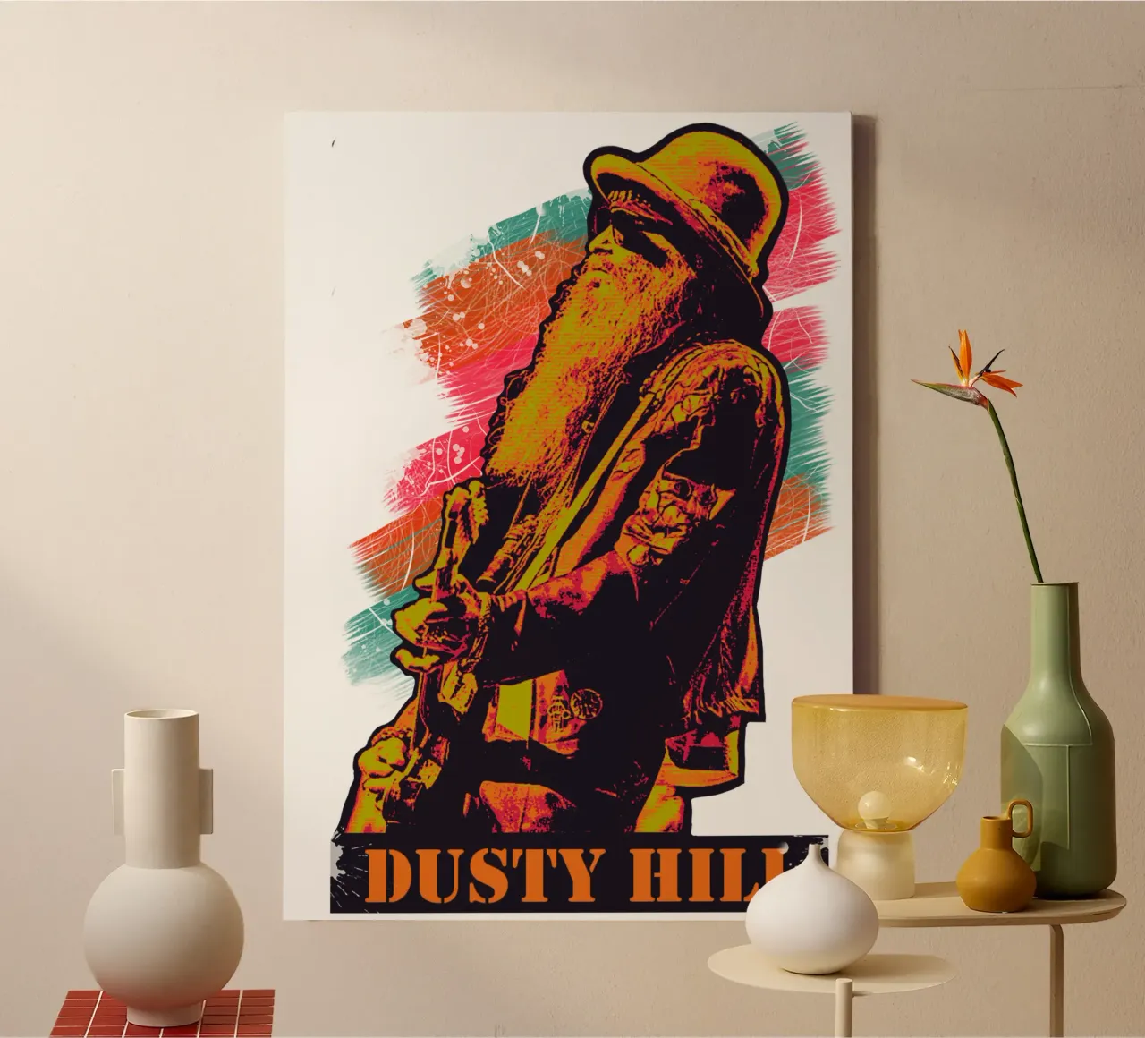 Dusty Hill art lienzo de Lembayung art