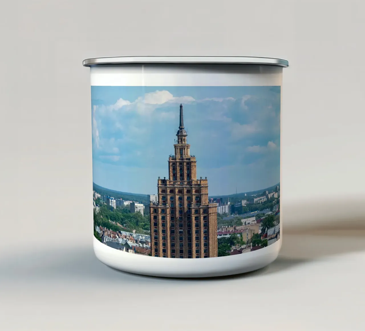 Accademia lettone delle scienze di Riga tazza in smalto da anderm