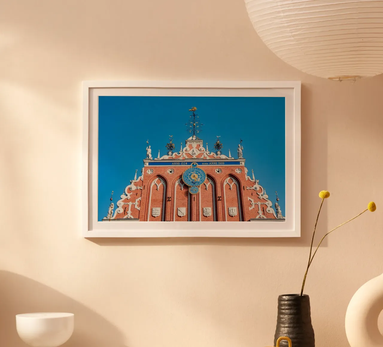 Casa delle Teste Nere, Riga, Lettonia poster da anderm