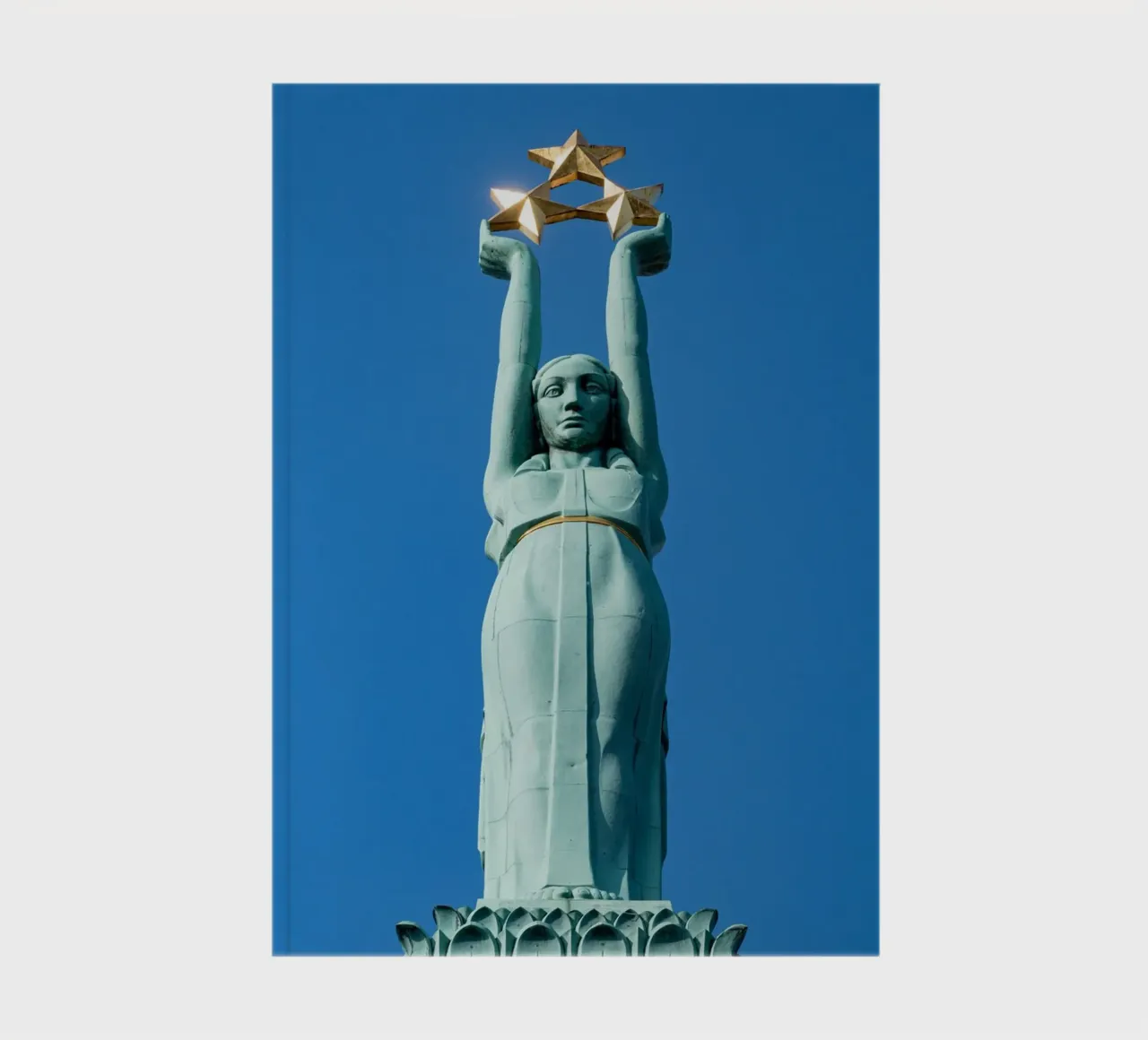 Statue of freedom in Riga, Latvia notebook by anderm