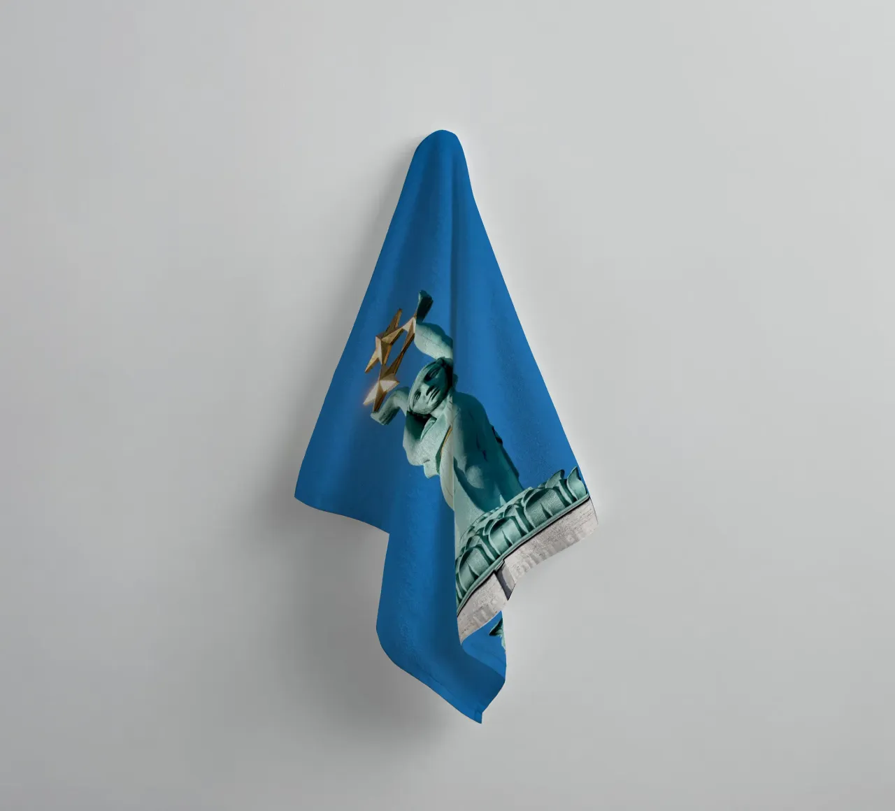 Statue of freedom in Riga, Latvia towel by anderm