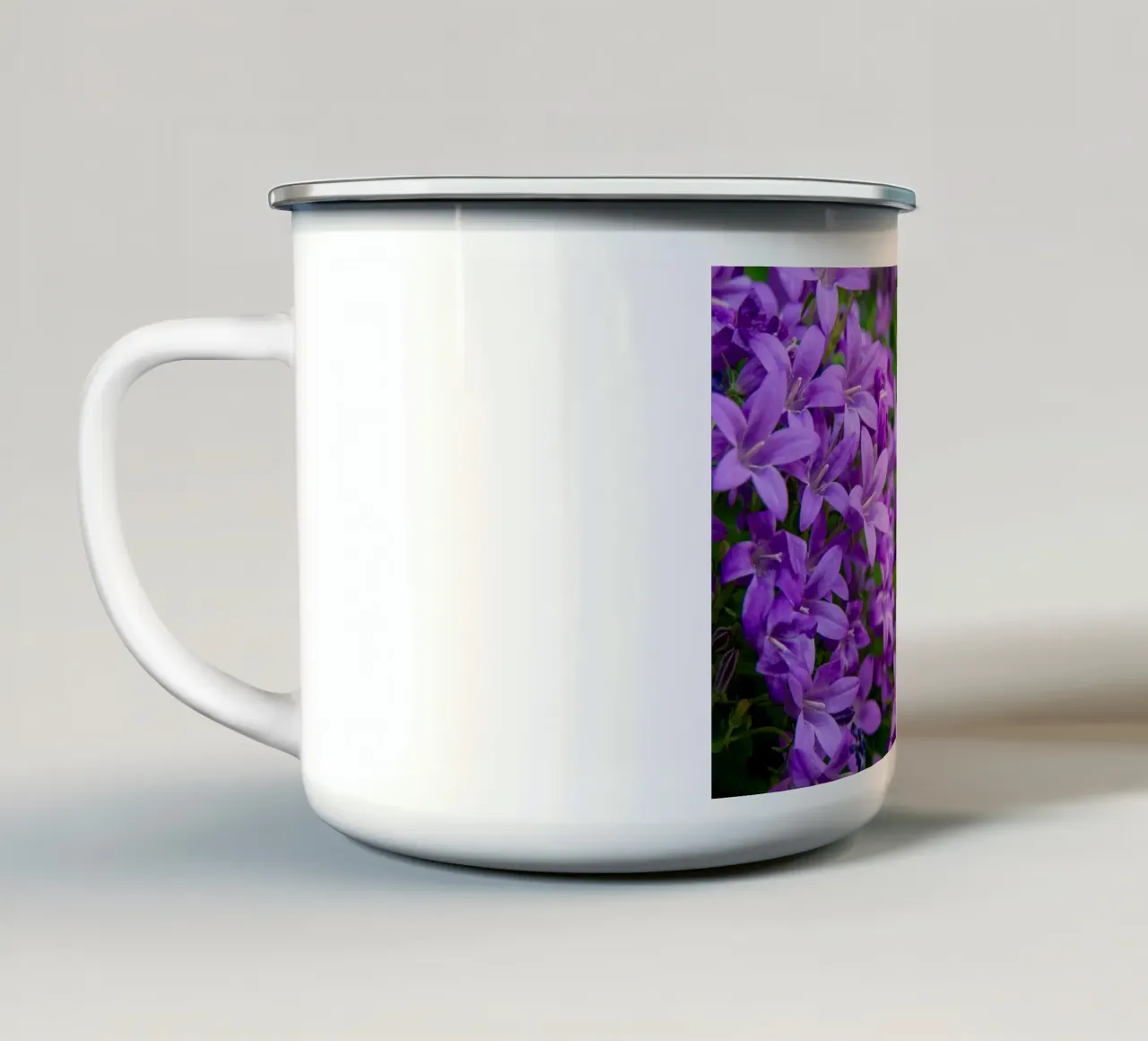 Campanule viola tazza in smalto da anderm