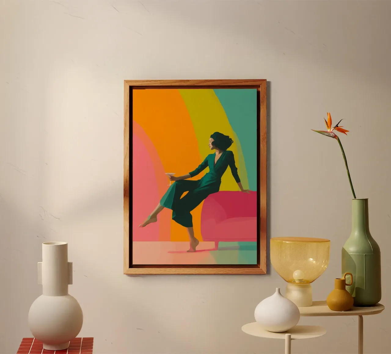 Rainbow Lounge alluminio dibond da Clara August