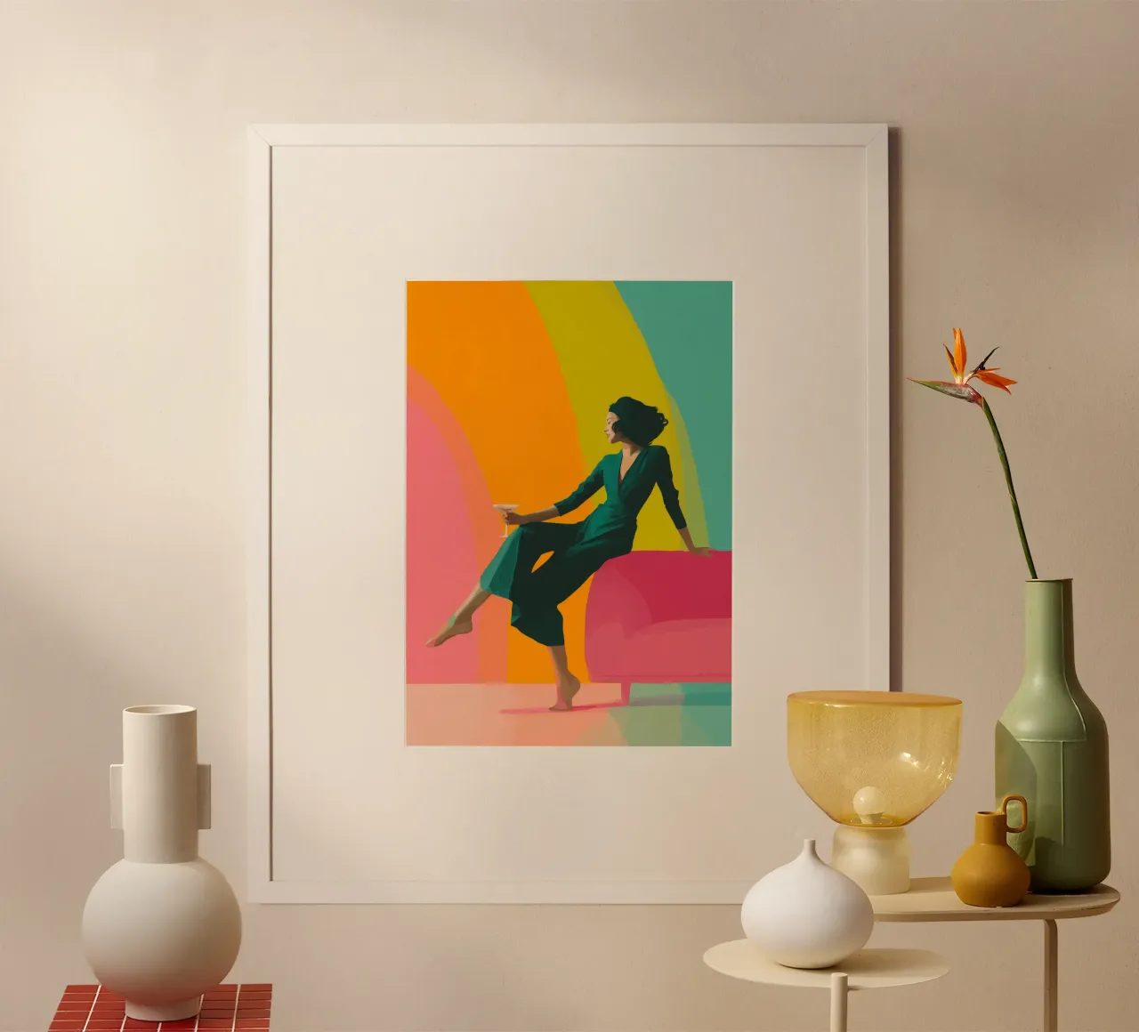 Rainbow Lounge poster da Clara August