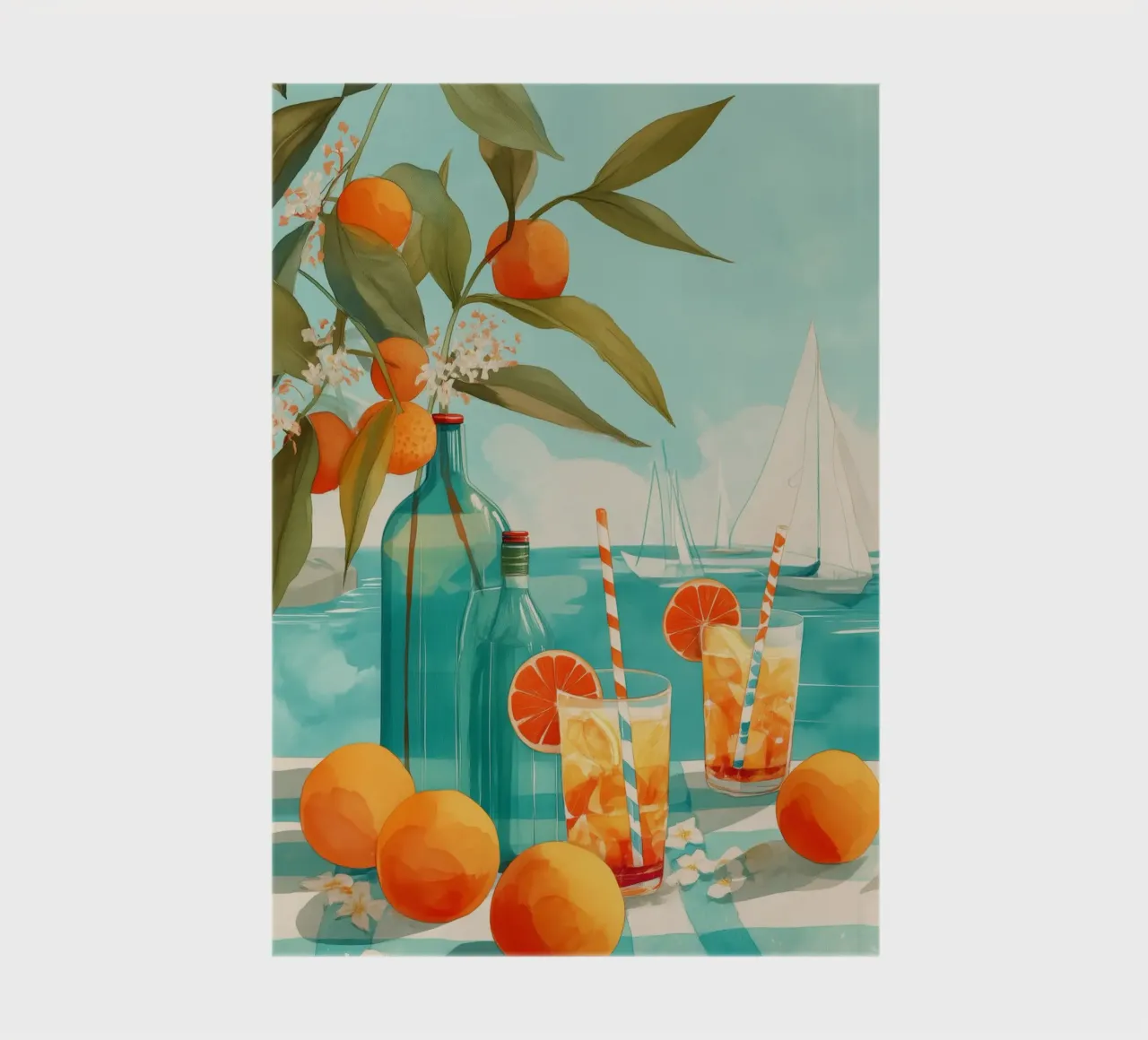 Citrus Coast notebook by Clara August