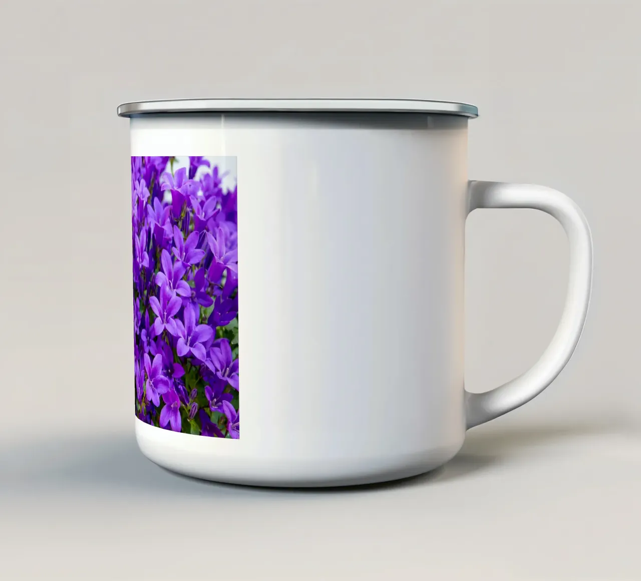 Campanule viola tazza in smalto da anderm