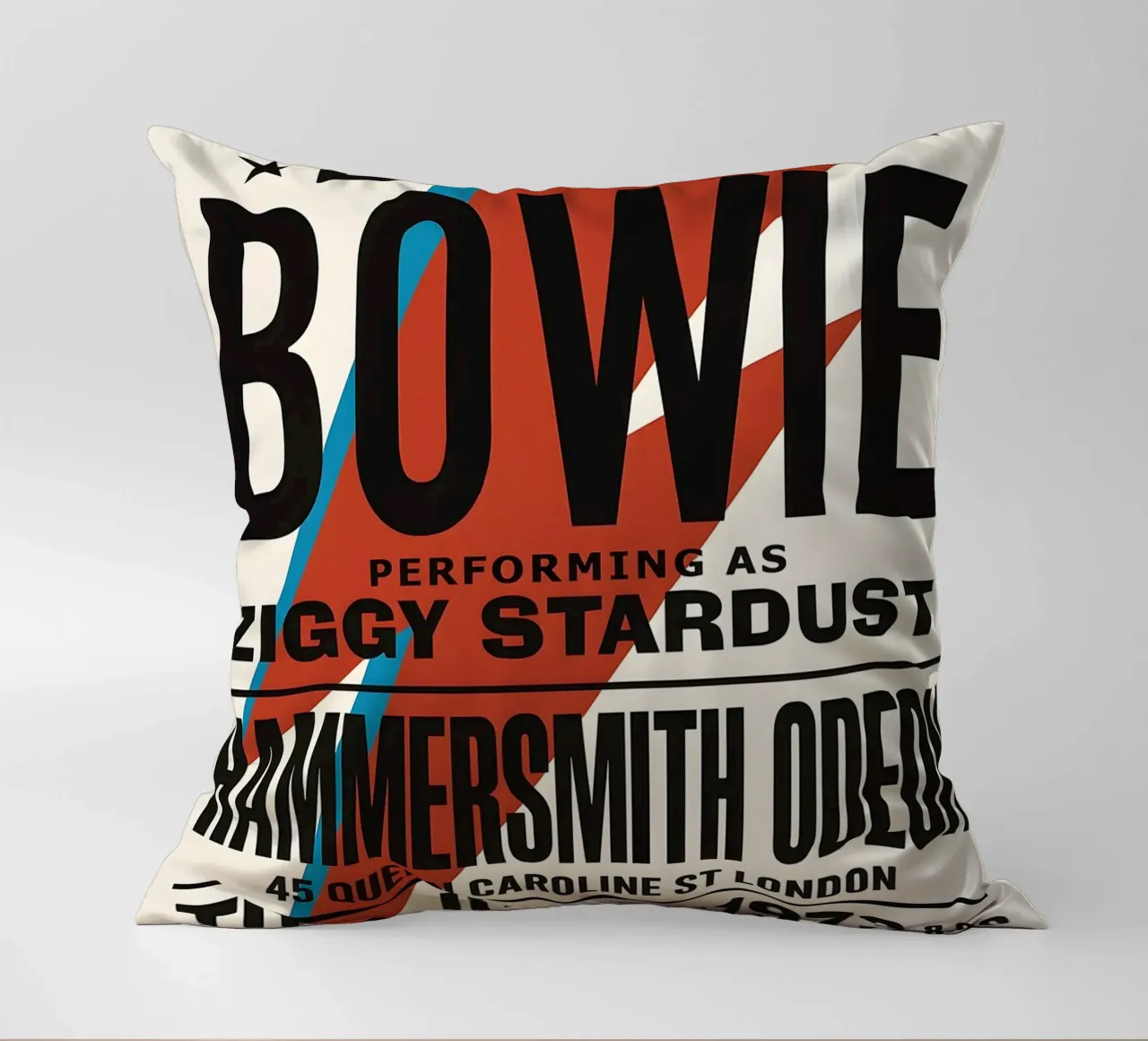 Reproduction David Bowie Hammersmith Odeon Music cuscino da DGUnder