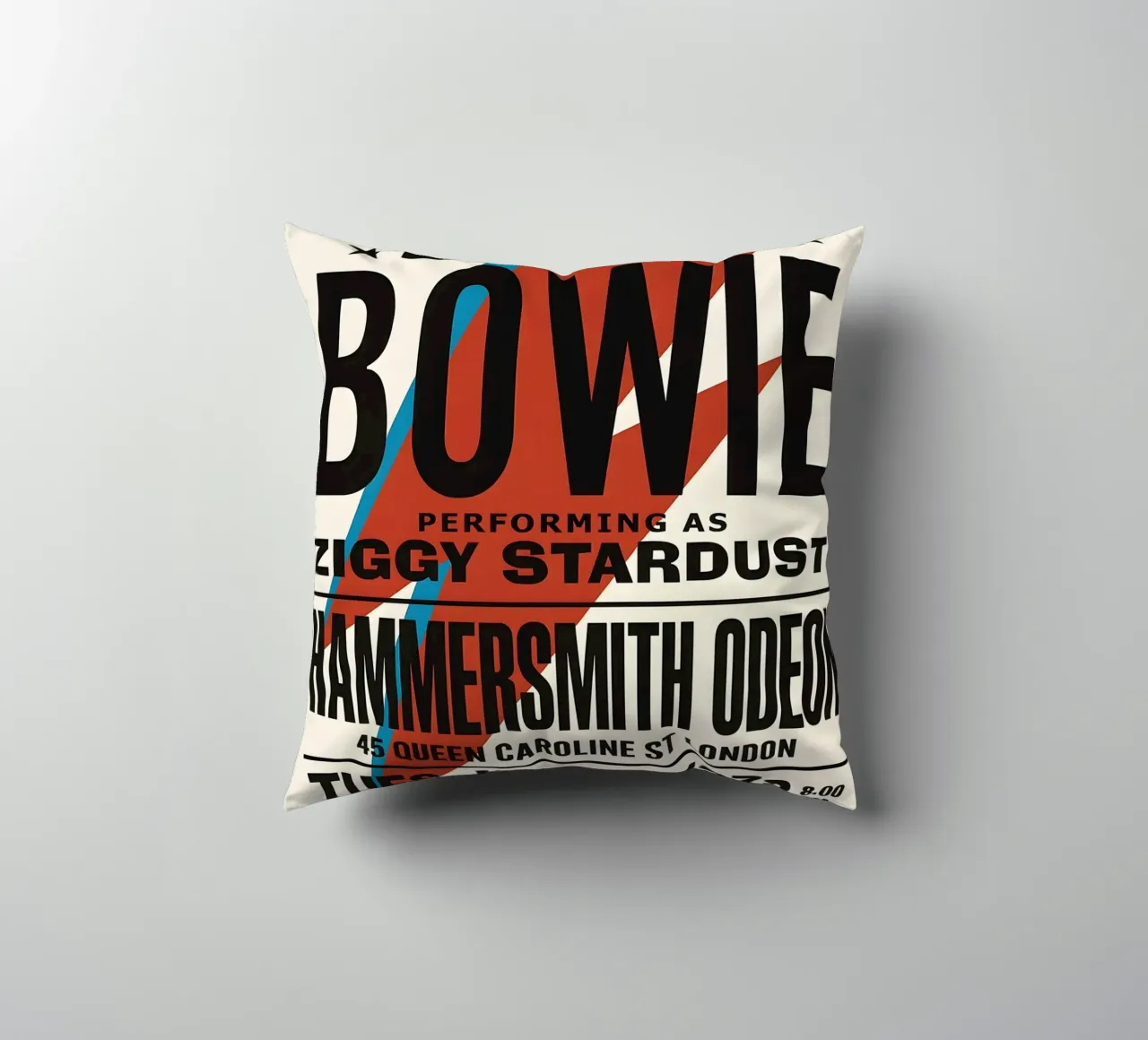 Reproduction David Bowie Hammersmith Odeon Music cuscino da DGUnder