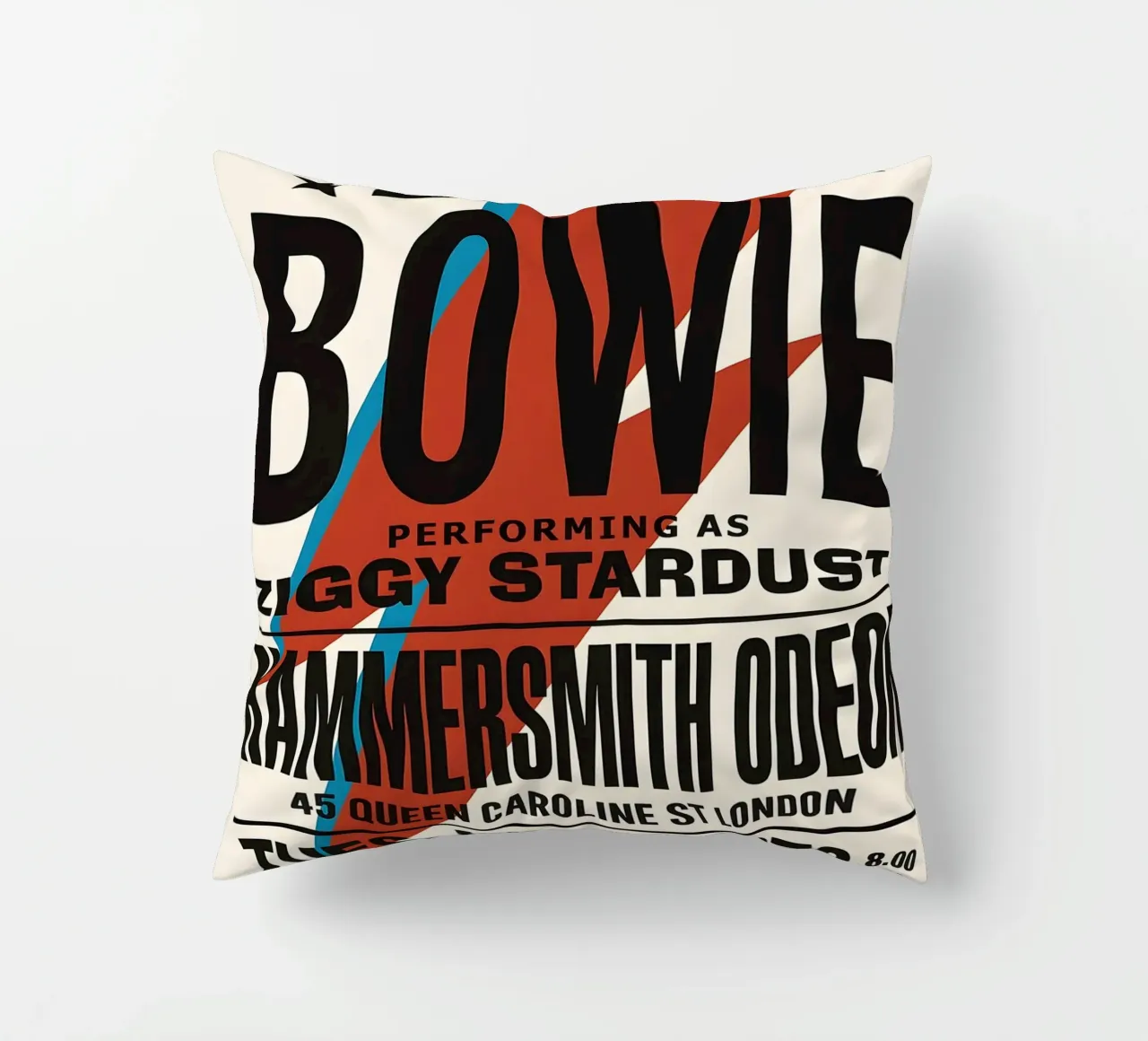 Reproduction David Bowie Hammersmith Odeon Music cuscino da DGUnder
