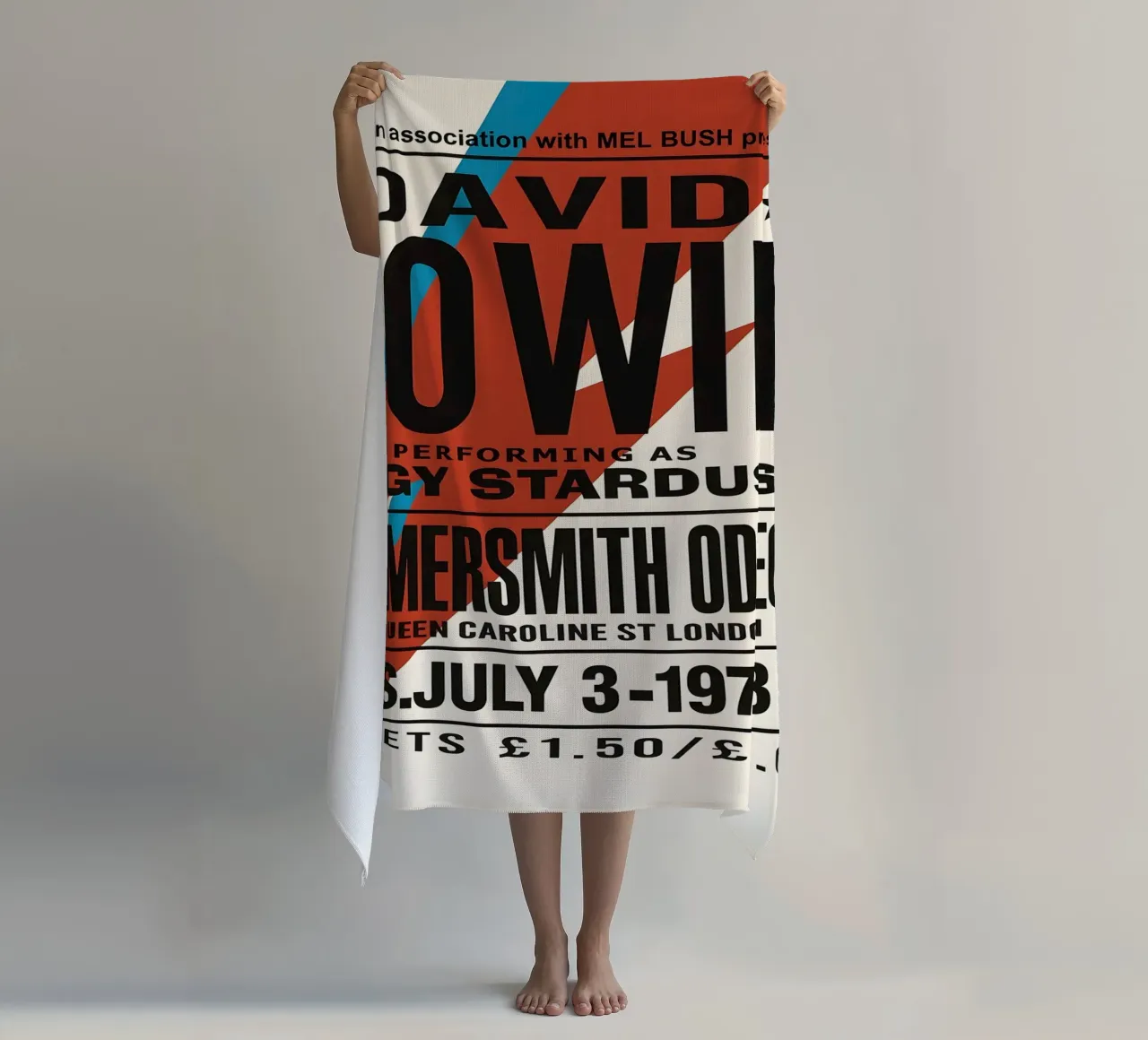 Reproduction David Bowie Hammersmith Odeon Music telo mare da DGUnder