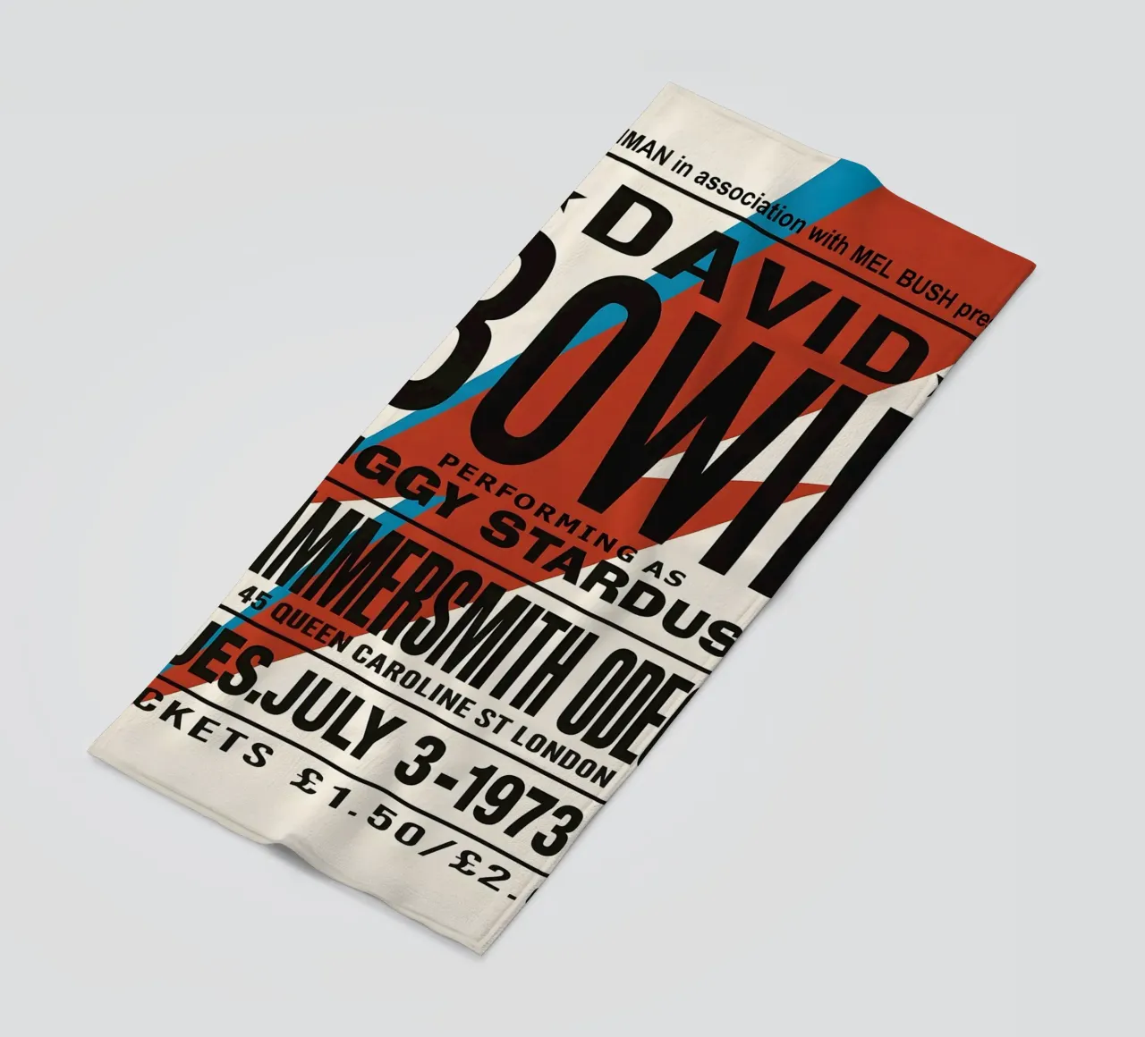 Reproduction David Bowie Hammersmith Odeon Music telo mare da DGUnder