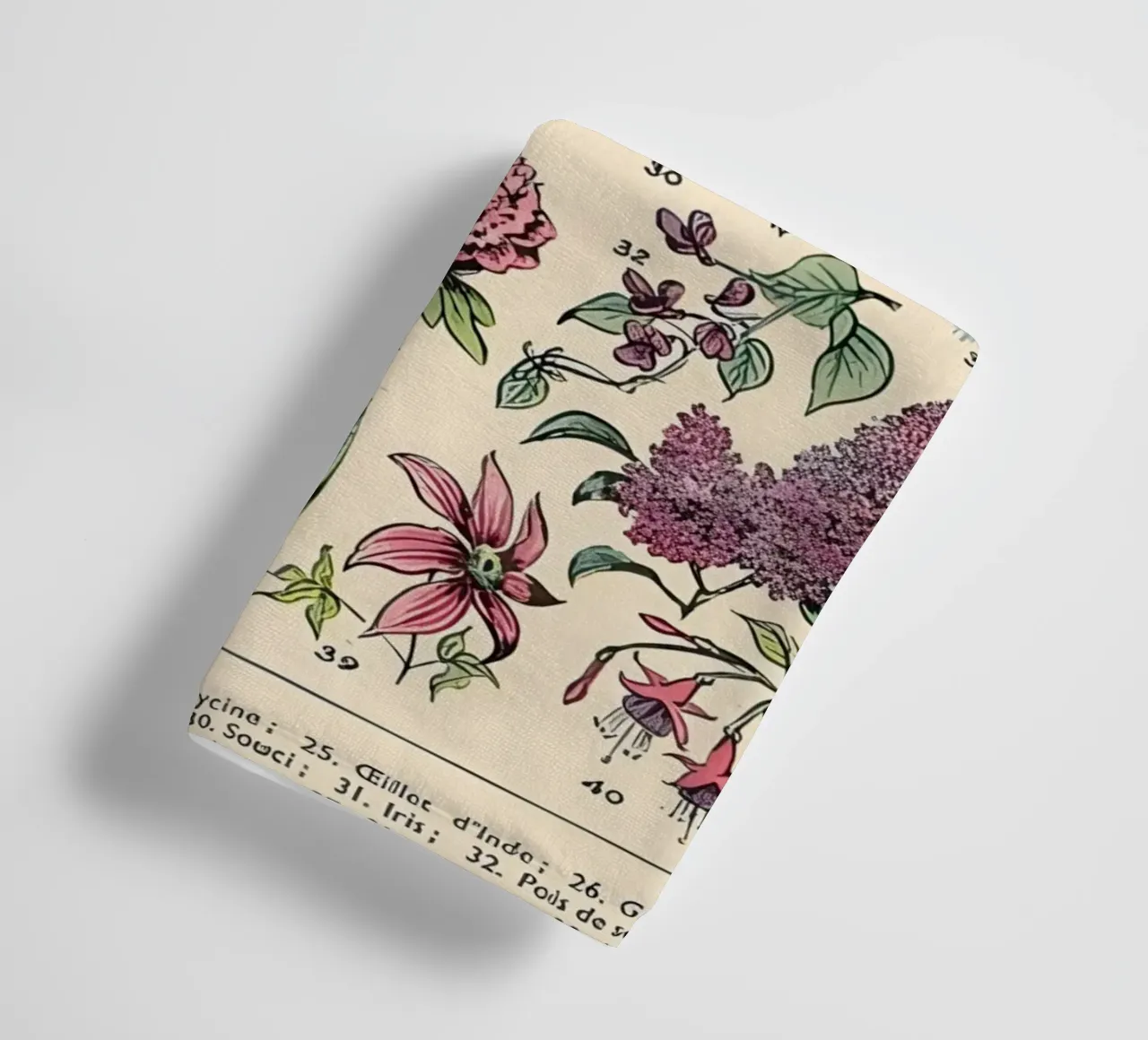 flowers araceae poppy lily wisteria towel by Graham Robertson