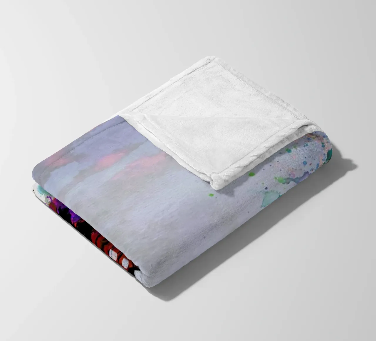 Rome Watercolor Skyline coperta in pile da Naxart